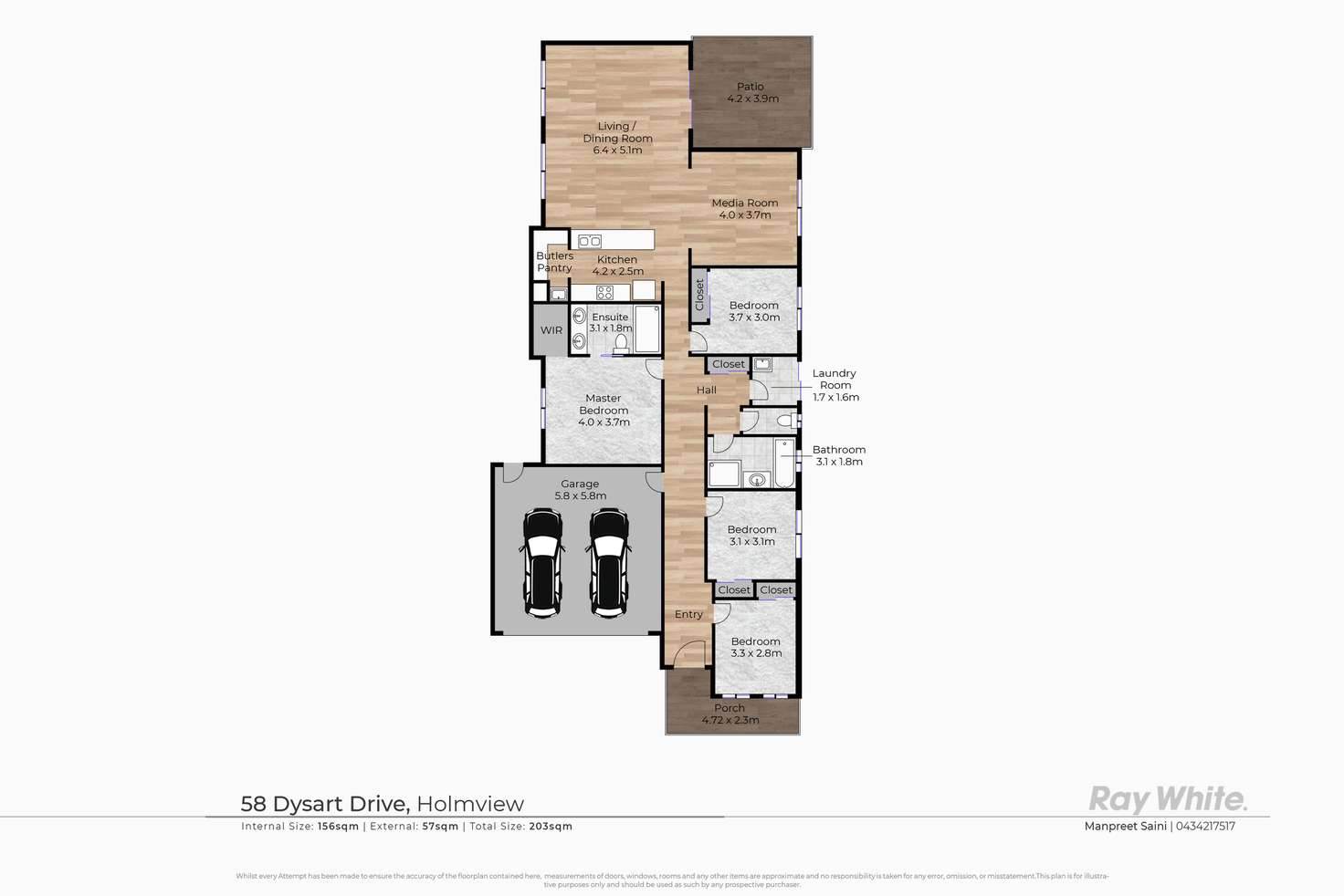 Floorplan of Homely house listing, 58 Dysart Drive, Holmview QLD 4207