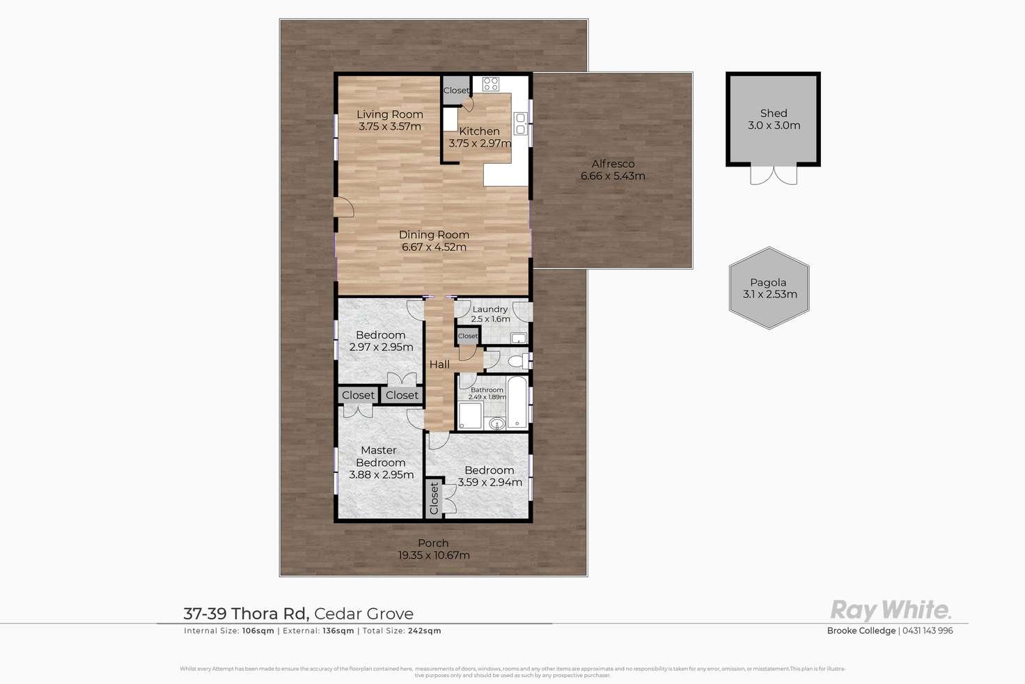 Floorplan of Homely house listing, 37-39 Thora Road, Cedar Grove QLD 4285