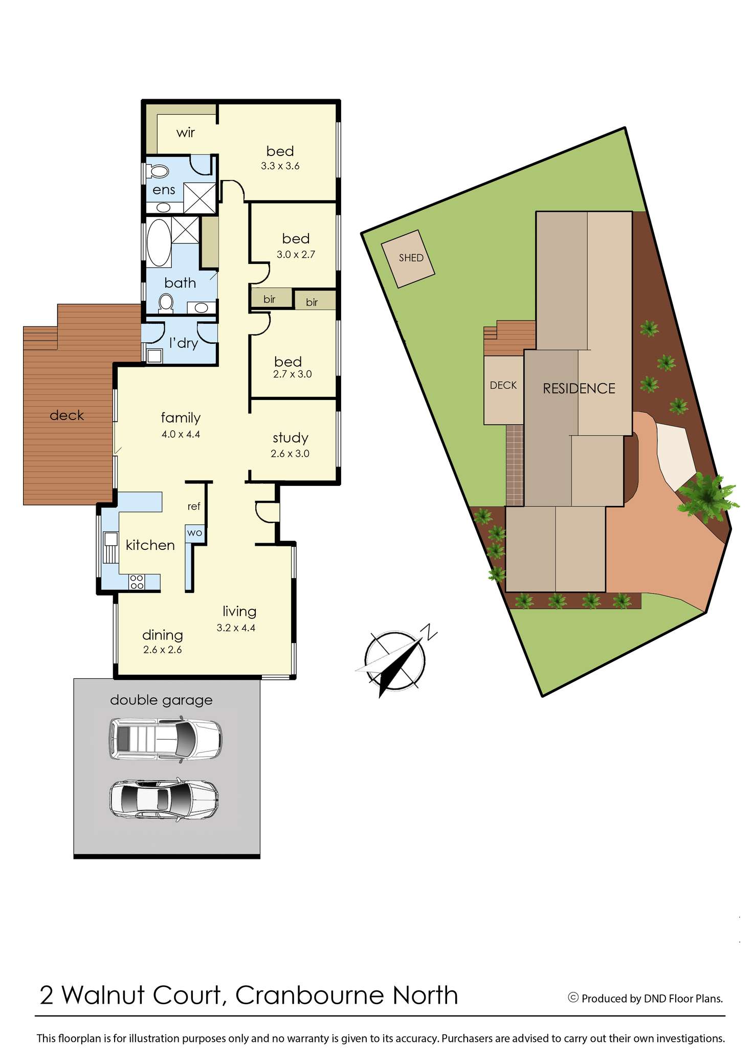 Floorplan of Homely house listing, 2 Walnut Court, Cranbourne North VIC 3977