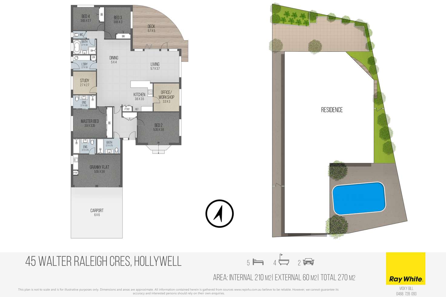 Floorplan of Homely house listing, 45 Walter Raleigh Crescent, Hollywell QLD 4216