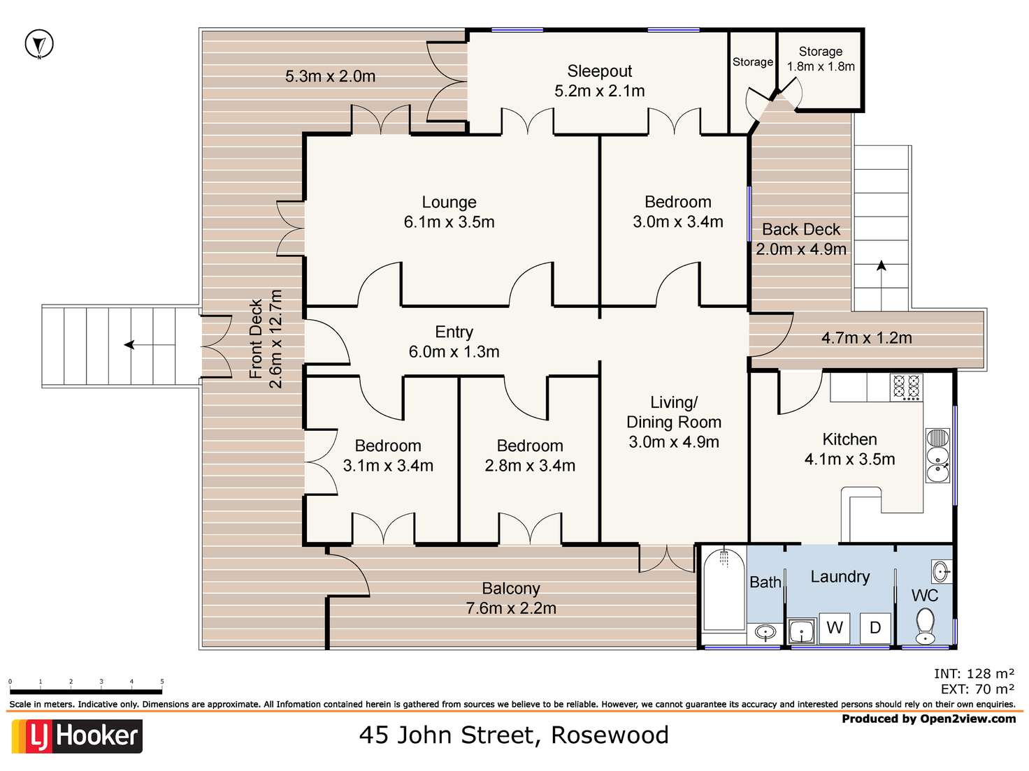 Floorplan of Homely house listing, 45 John Street, Rosewood QLD 4340