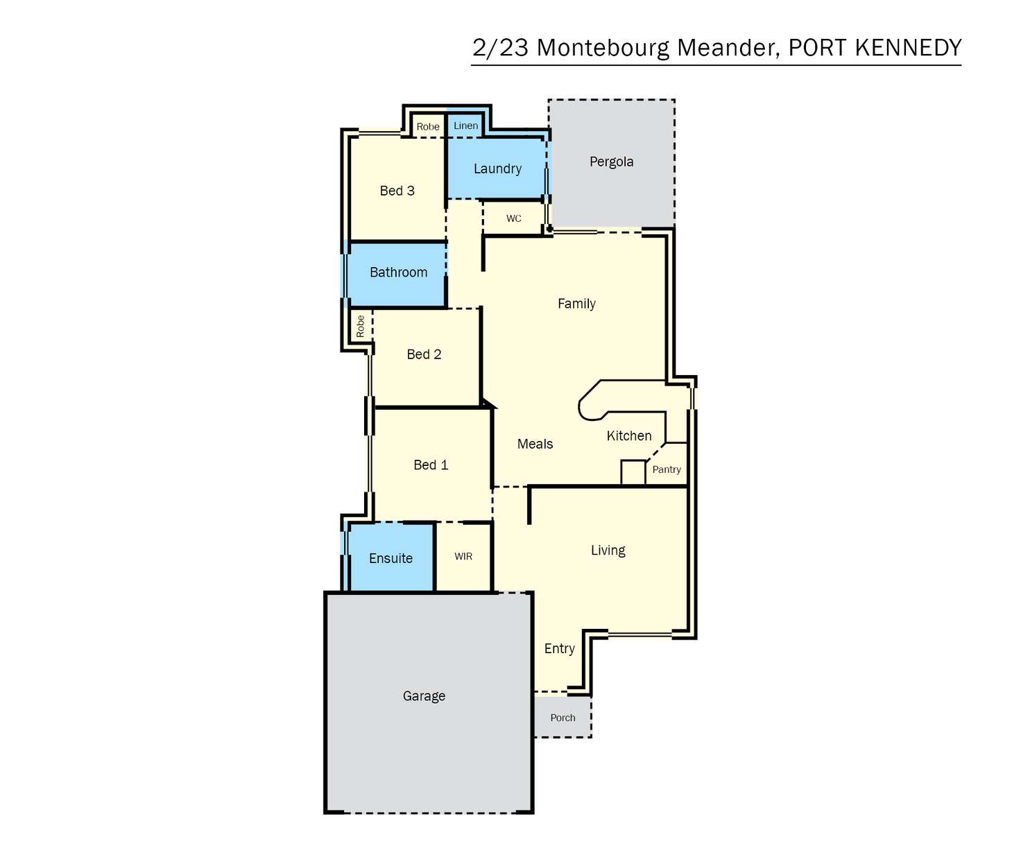 Floorplan of Homely house listing, 2/23 Montebourg Meander, Port Kennedy WA 6172