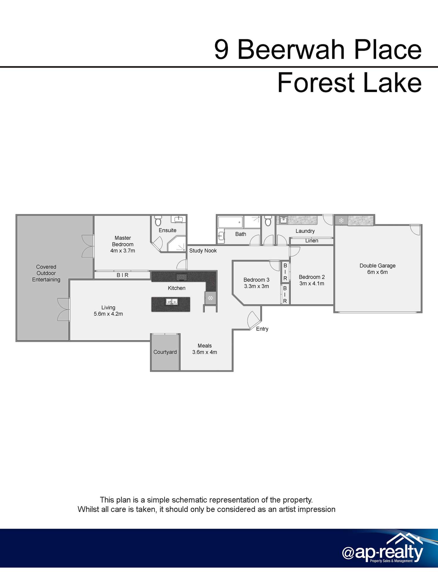 Floorplan of Homely house listing, 9 Beerwah Place, Forest Lake QLD 4078