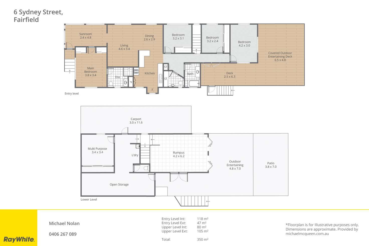 Floorplan of Homely house listing, 6 Sydney Street, Fairfield QLD 4103