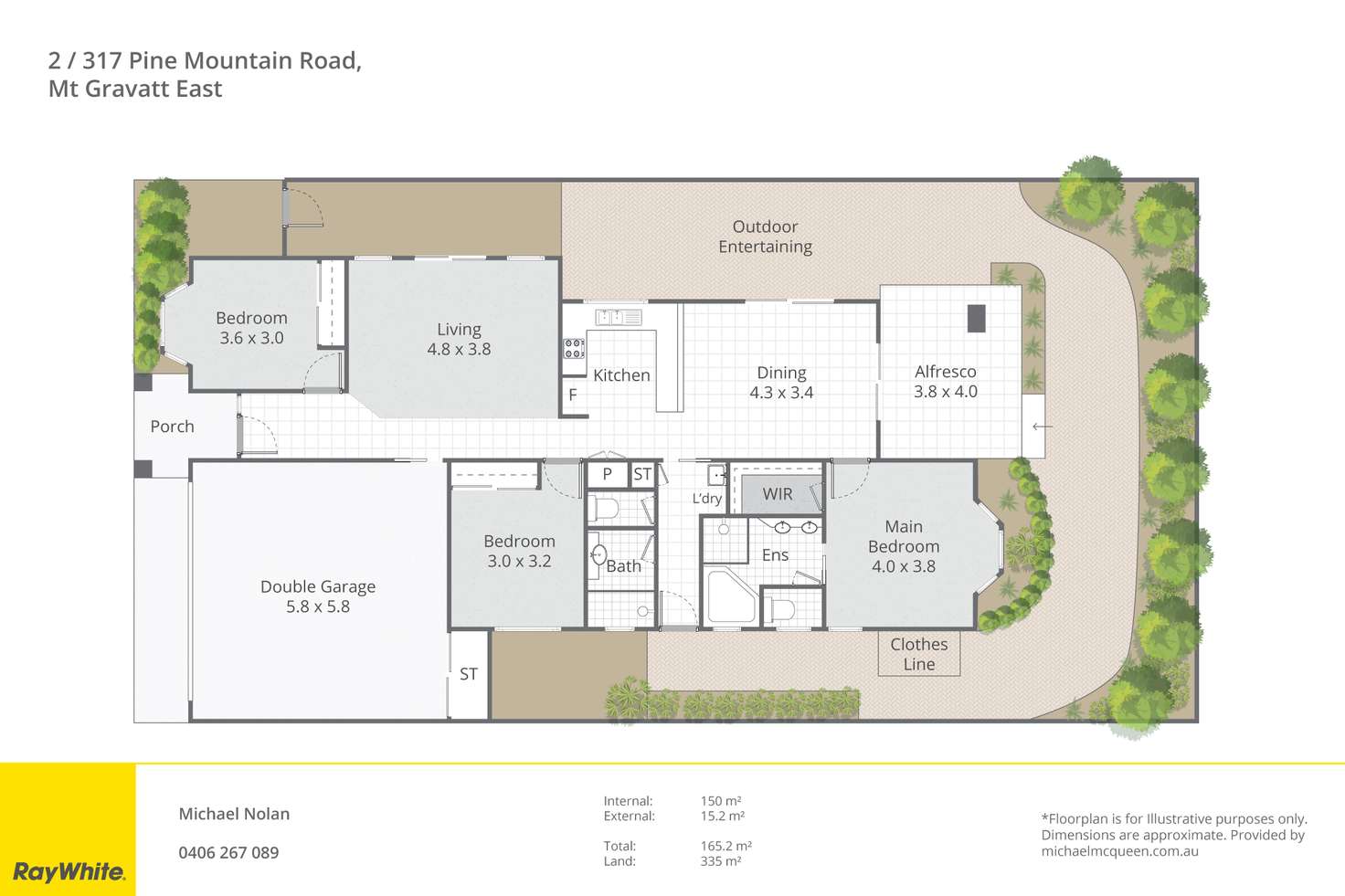 Floorplan of Homely townhouse listing, 2/317 Pine Mountain Road, Carina Heights QLD 4152