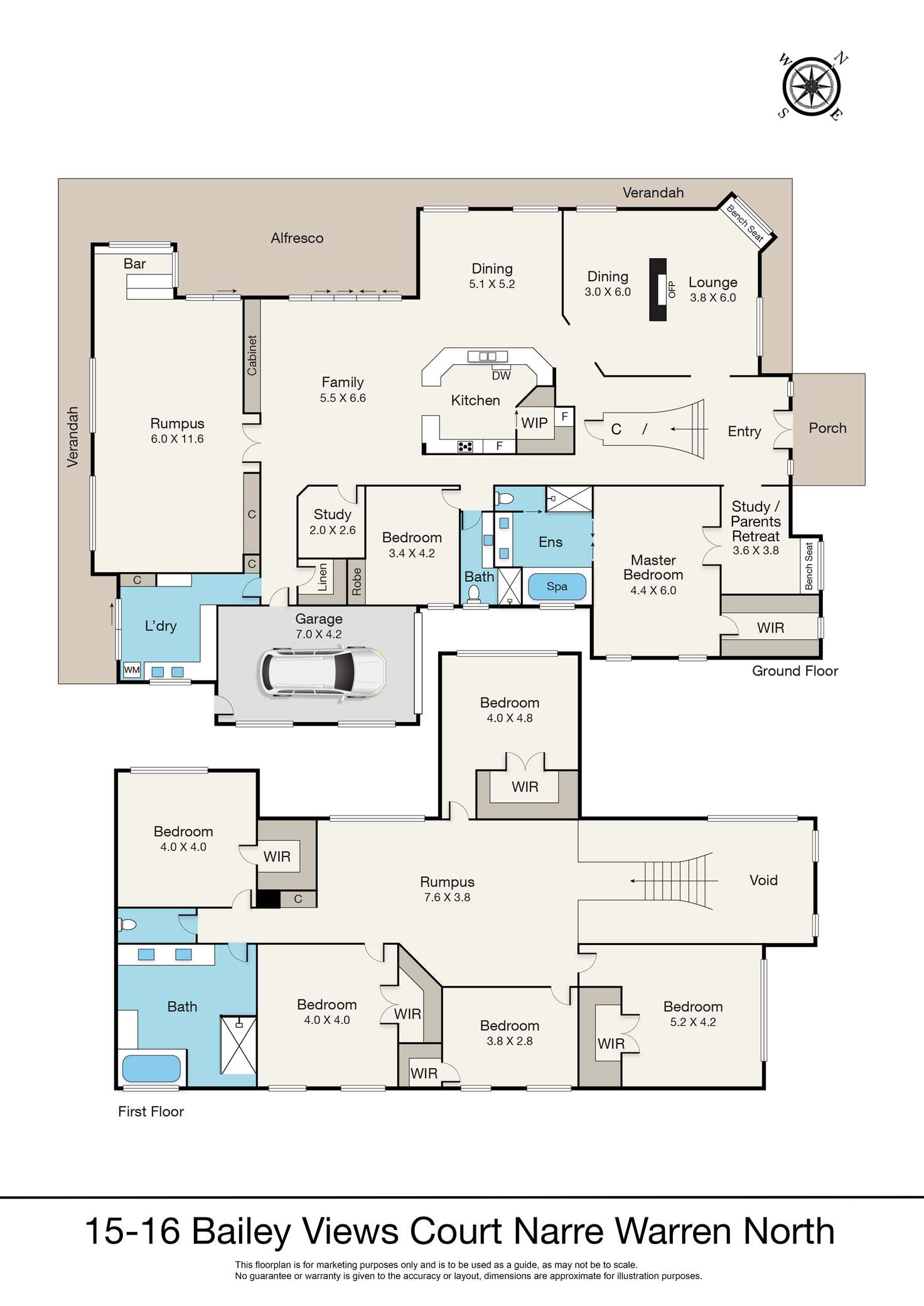 Floorplan of Homely house listing, 15-16 Bailey Views Court, Narre Warren North VIC 3804