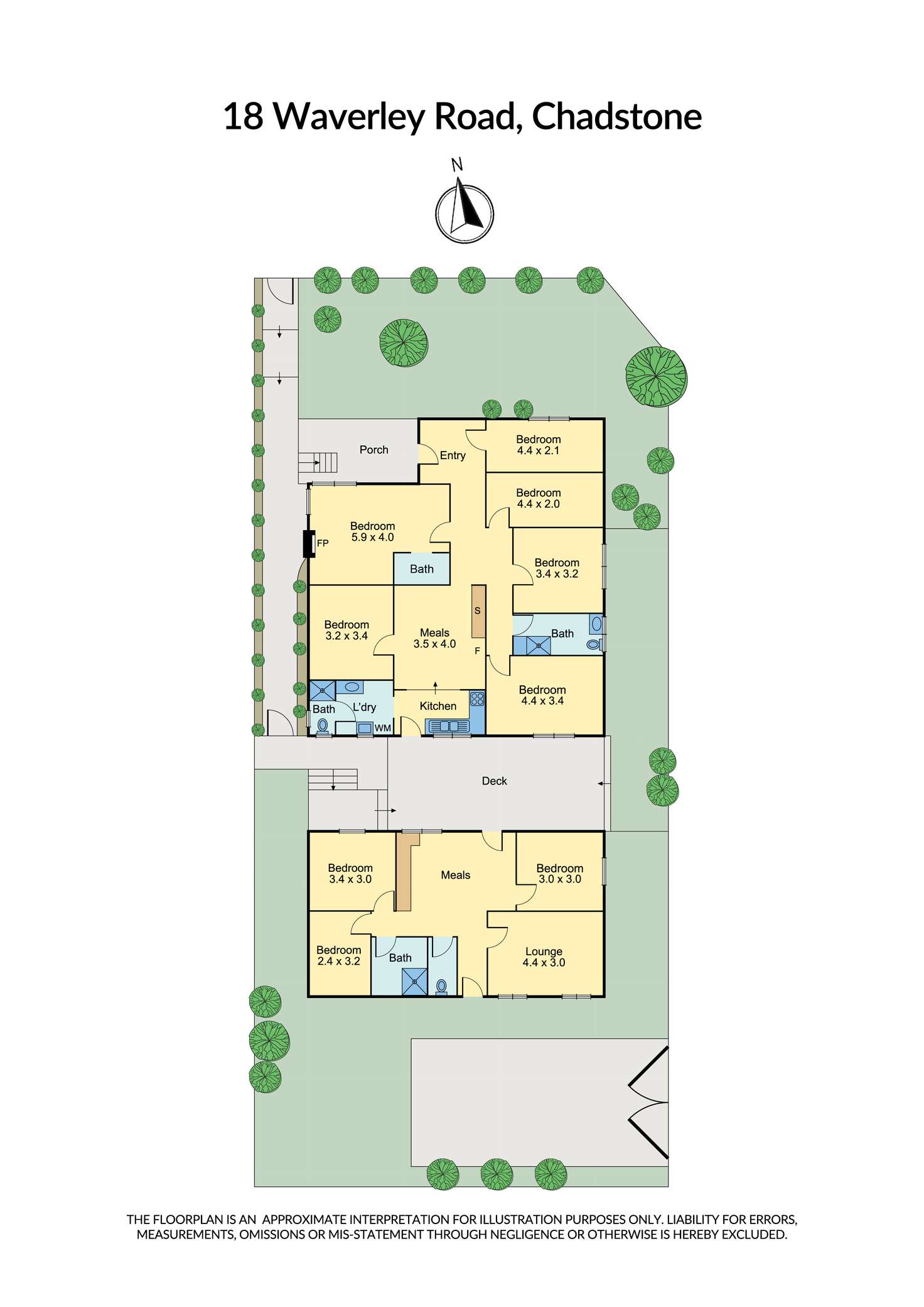 Floorplan of Homely house listing, 18 Waverley Road, Chadstone VIC 3148