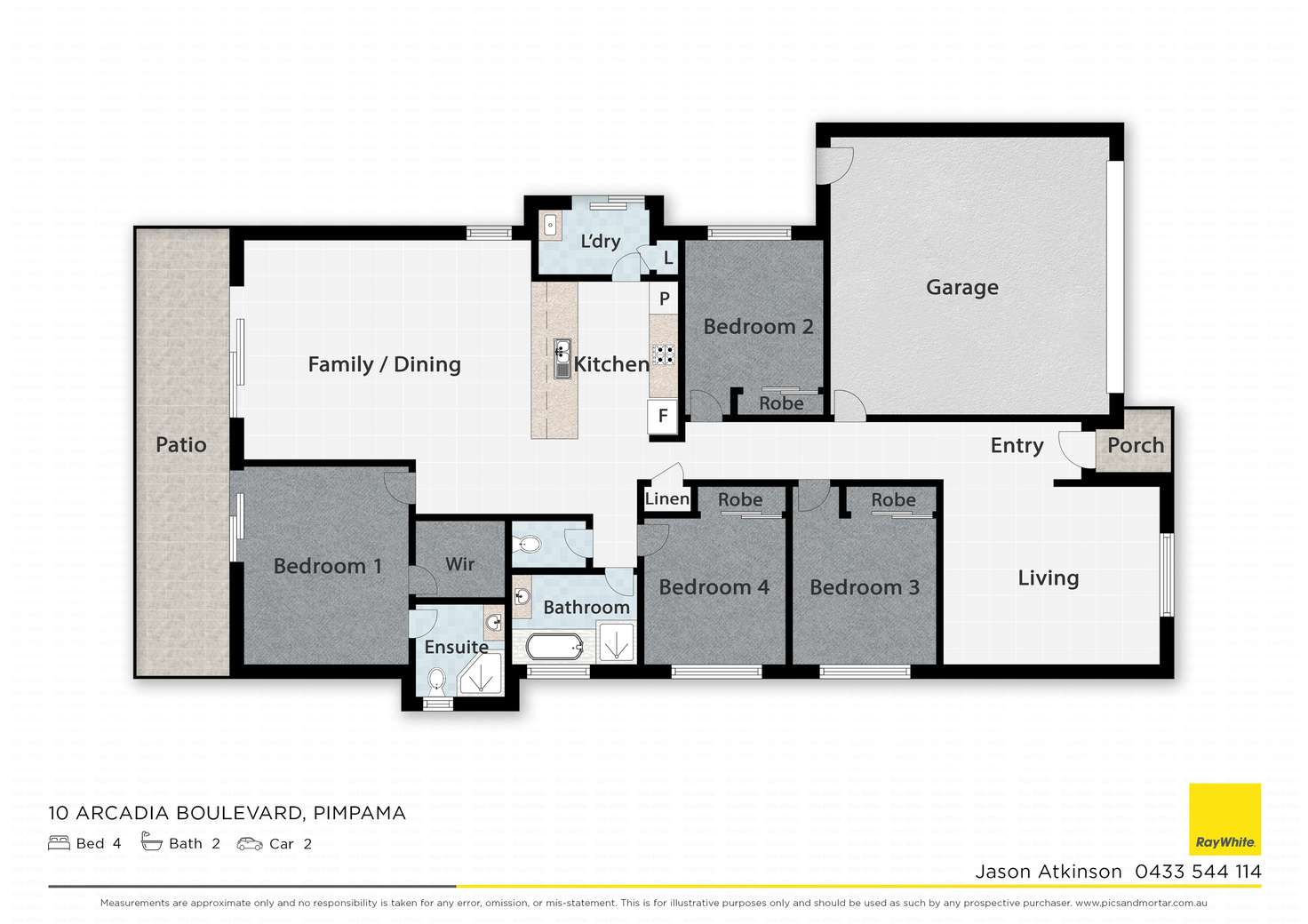 Floorplan of Homely house listing, 10 Arcadia Boulevard, Pimpama QLD 4209