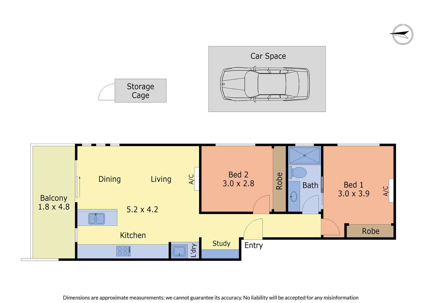 Floorplan of Homely apartment listing, 106/125 Mcdonald Street, Mordialloc VIC 3195