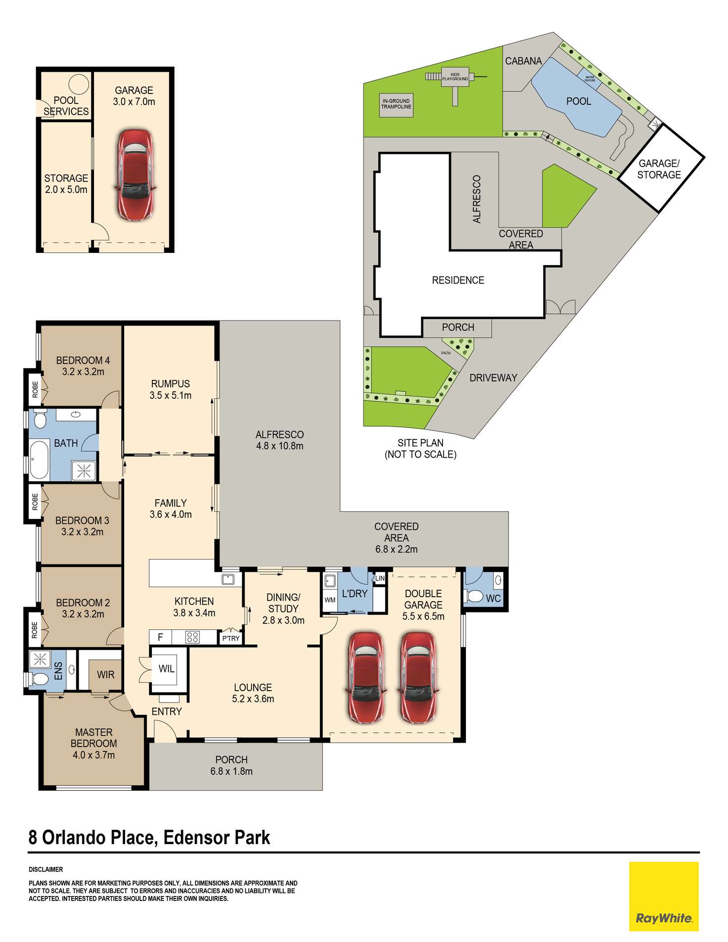 Floorplan of Homely house listing, 18 Orlando Place, Edensor Park NSW 2176