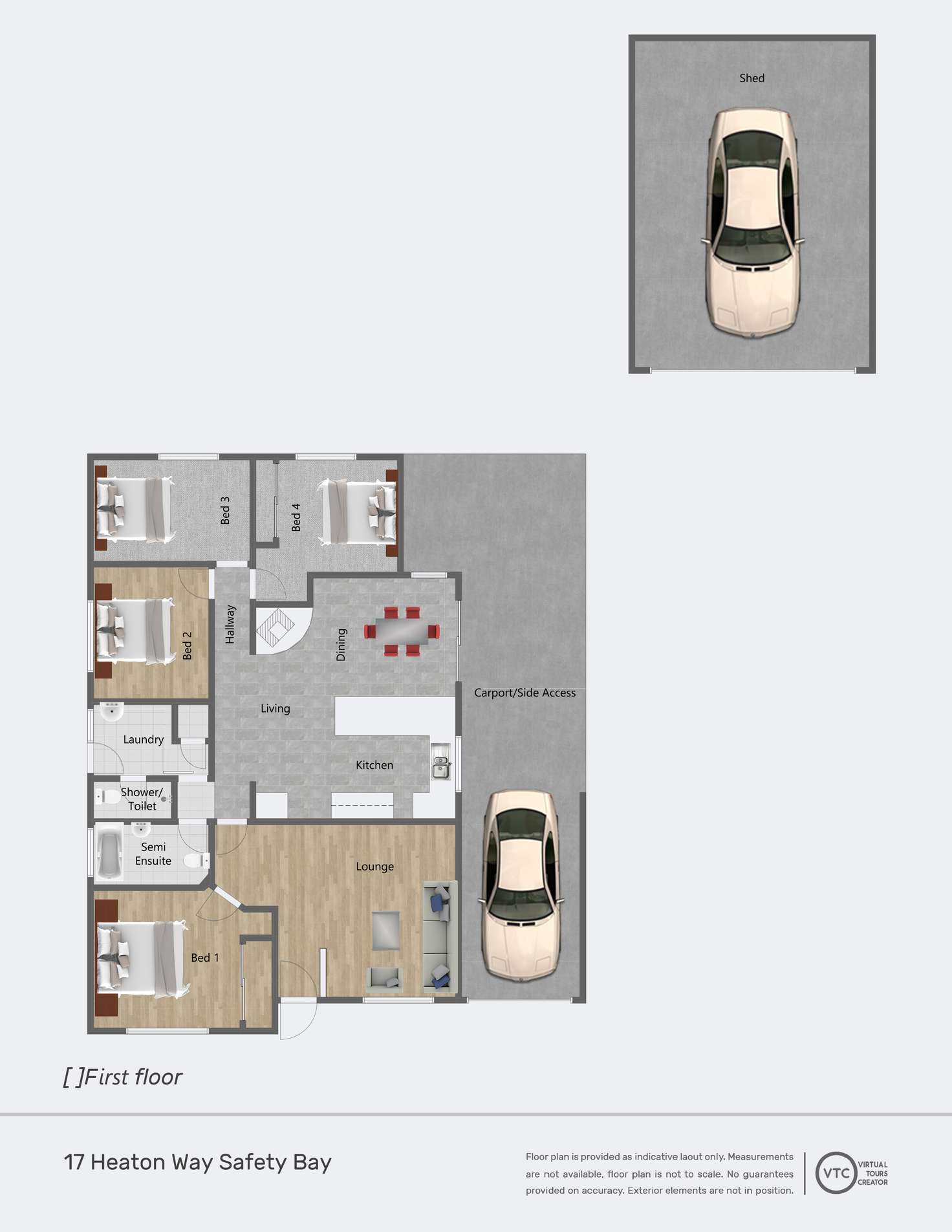 Floorplan of Homely house listing, 17 Heaton Way, Safety Bay WA 6169