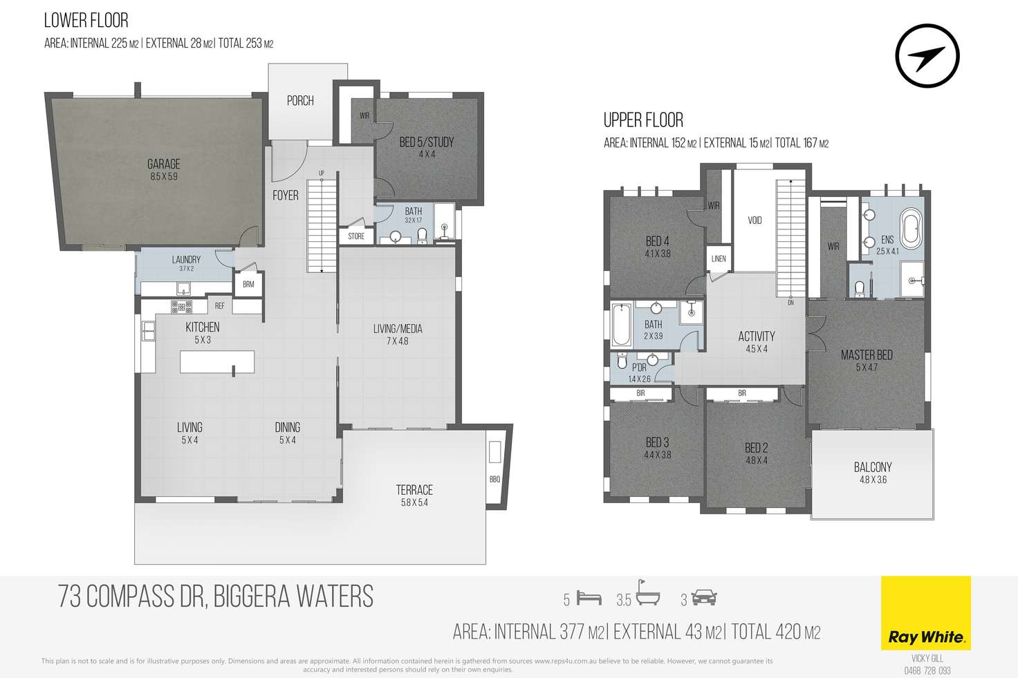 Floorplan of Homely house listing, 73 Compass Drive, Biggera Waters QLD 4216