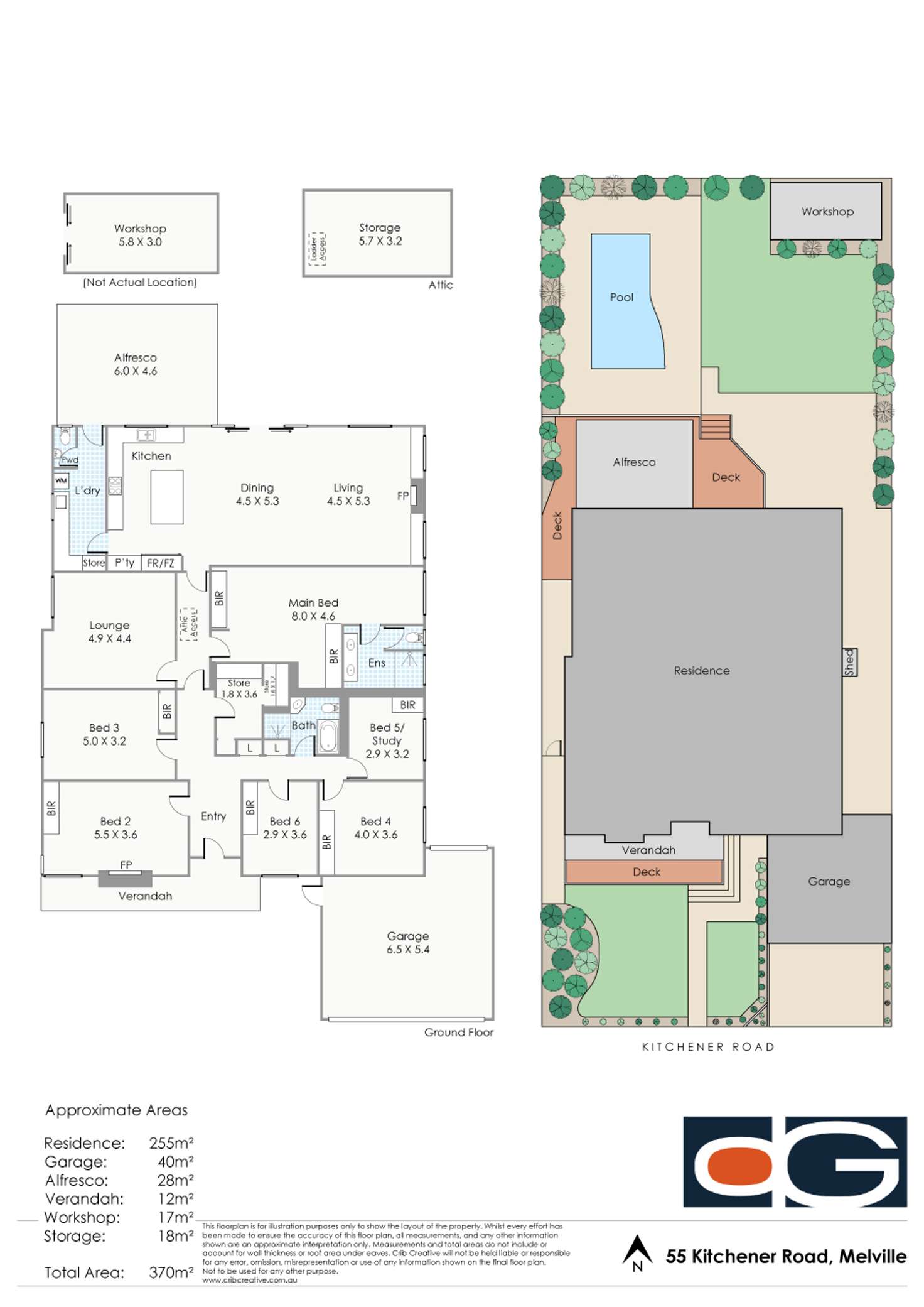 Floorplan of Homely house listing, 55 Kitchener Road, Melville WA 6156