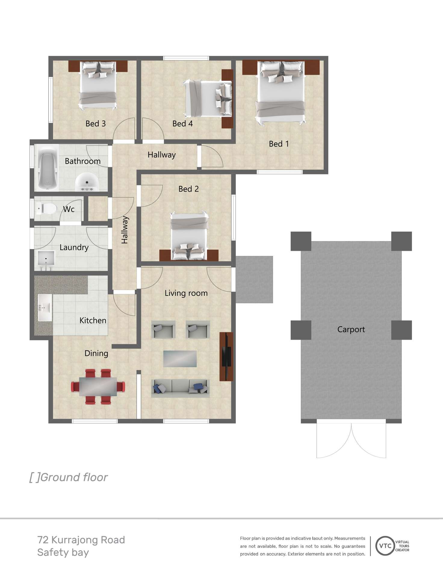 Floorplan of Homely house listing, 72 Kurrajong Road, Safety Bay WA 6169