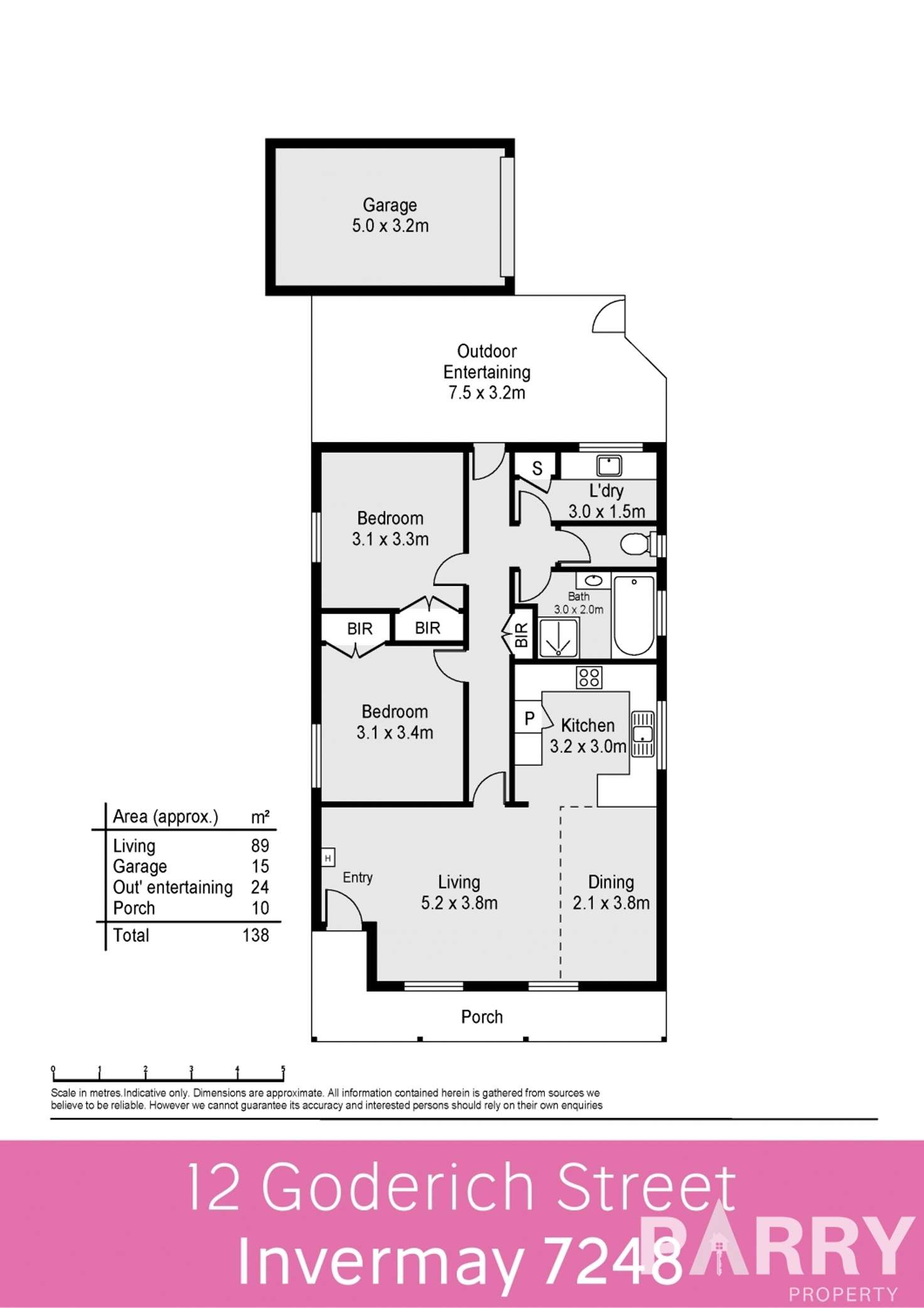 Floorplan of Homely house listing, 12 Goderich Street, Invermay TAS 7248