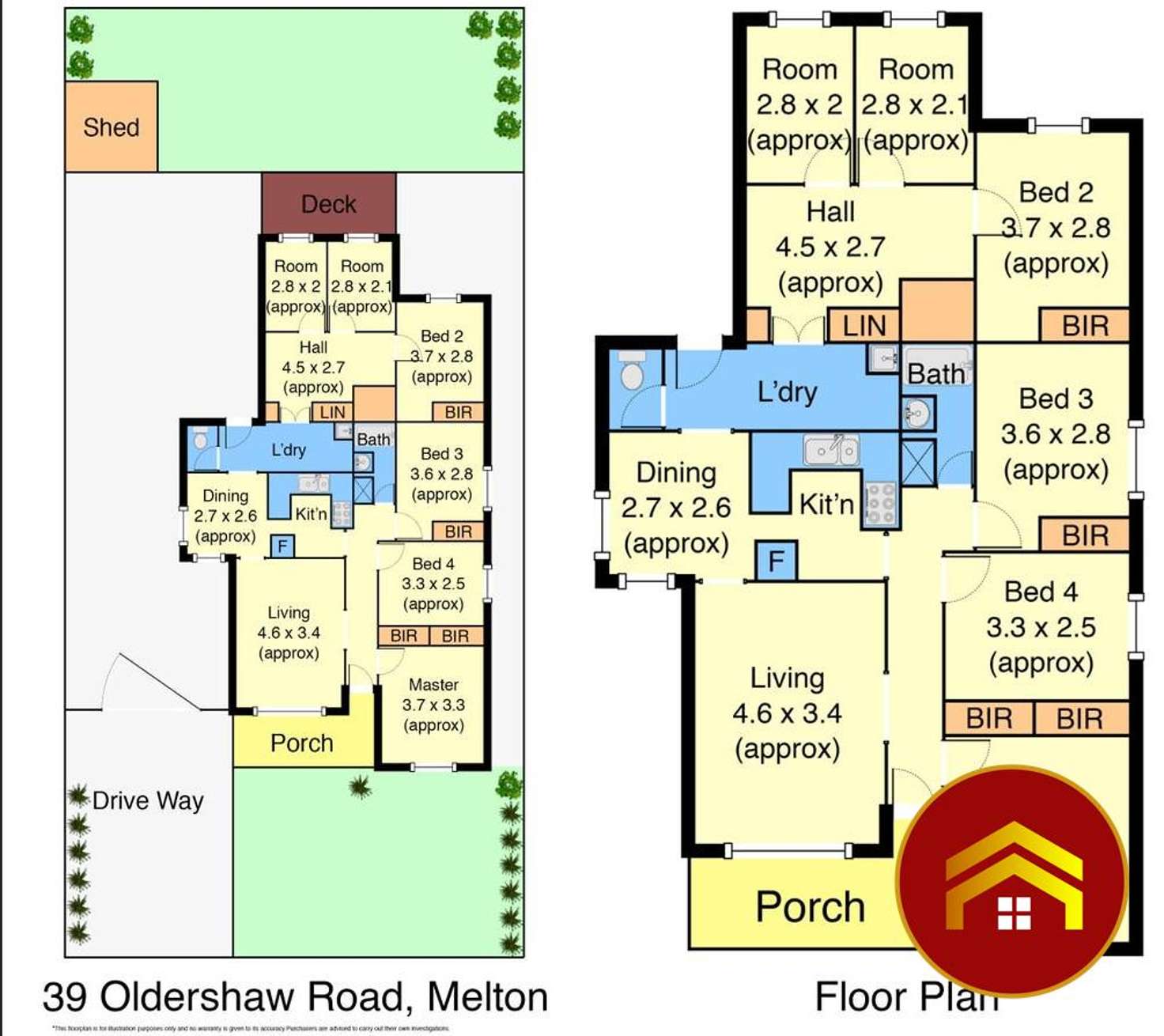 Floorplan of Homely house listing, 39 Oldershaw Road, Melton VIC 3337
