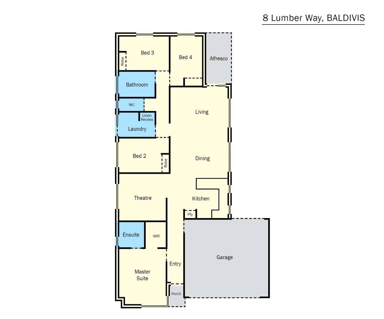 Floorplan of Homely house listing, 8 Lumber Way, Baldivis WA 6171