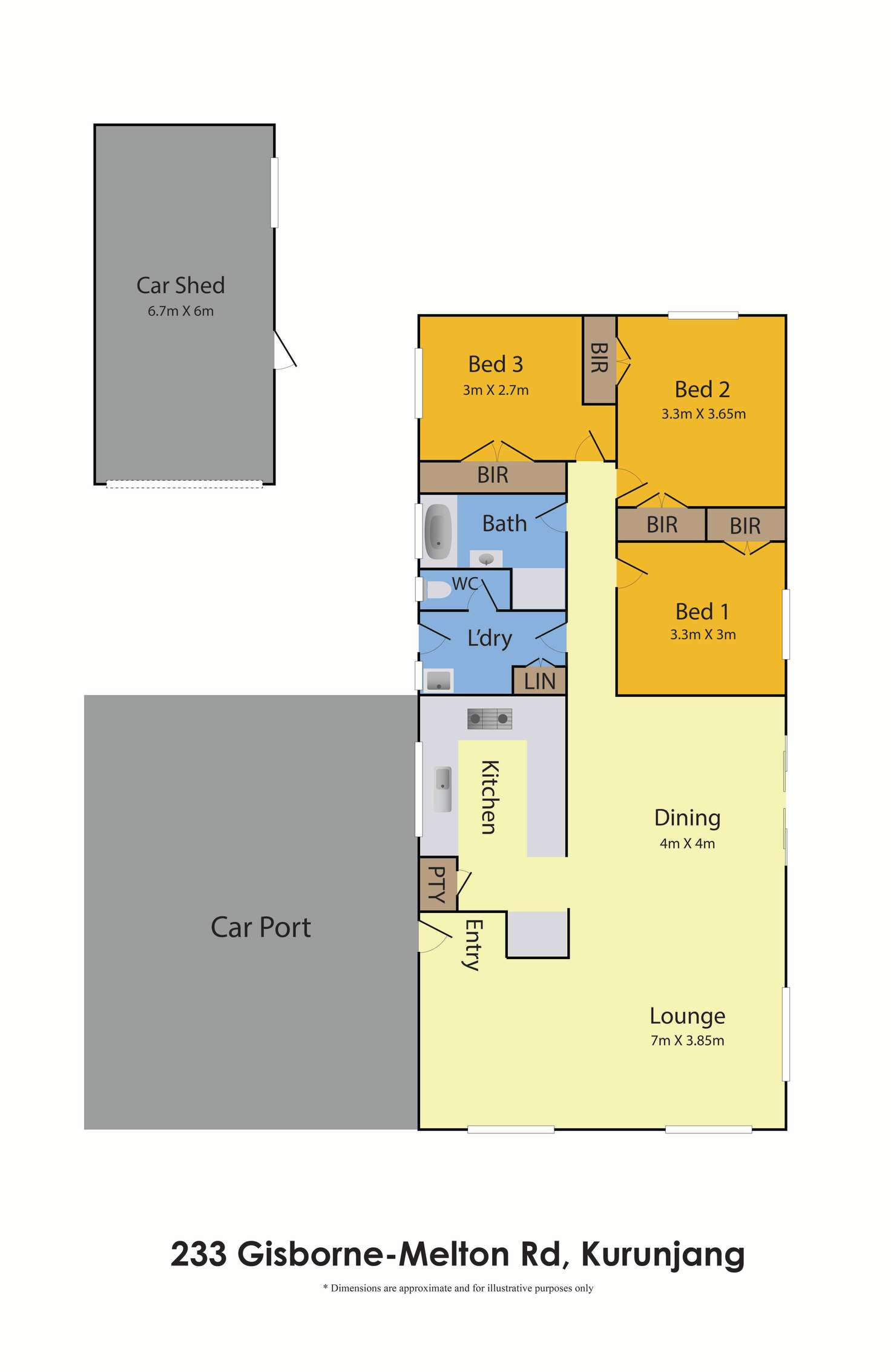 Floorplan of Homely house listing, 233 Gisborne Melton road, Kurunjang VIC 3337