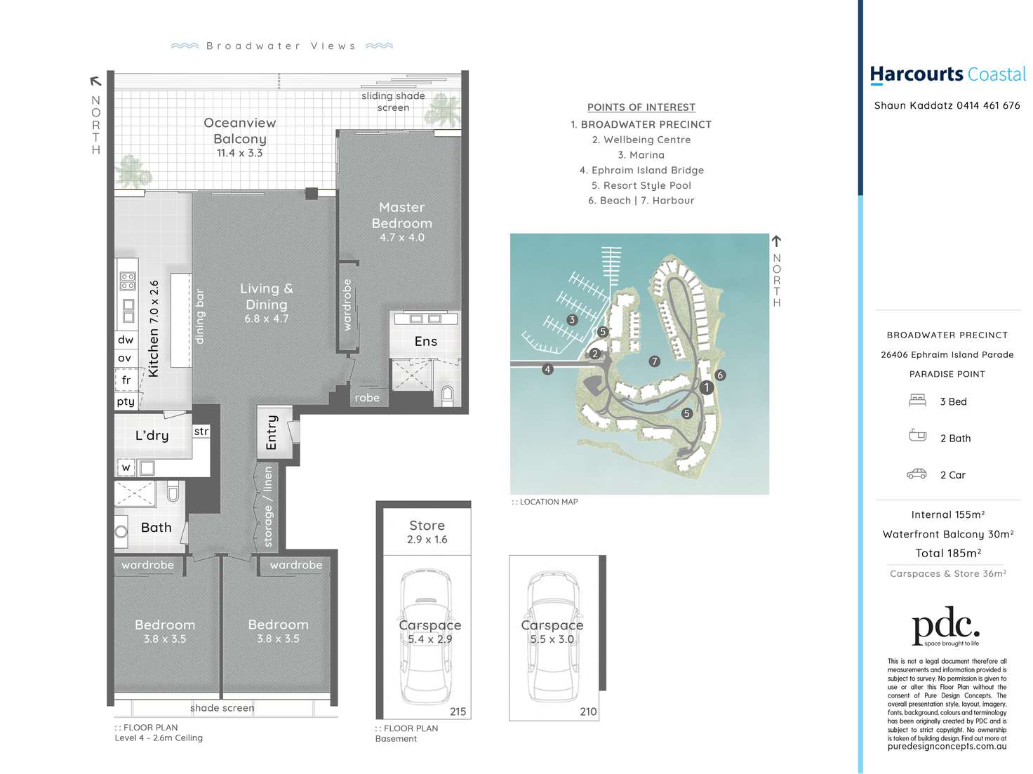 Floorplan of Homely apartment listing, 26406 Ephraim Island, Paradise Point QLD 4216