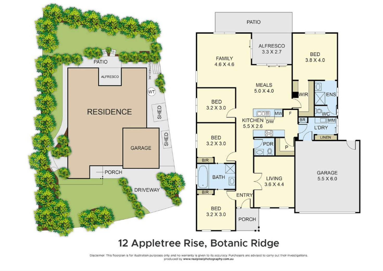 Floorplan of Homely house listing, 12 Appletree Rise, Botanic Ridge VIC 3977