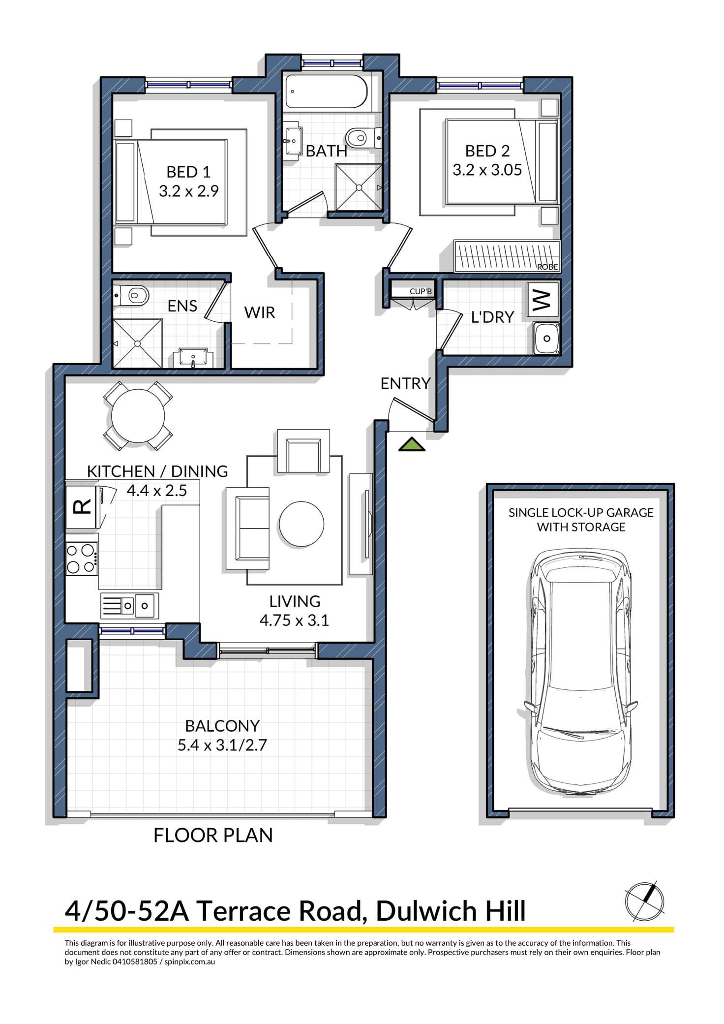 Floorplan of Homely apartment listing, 4/50-52a Terrace Road, Dulwich Hill NSW 2203