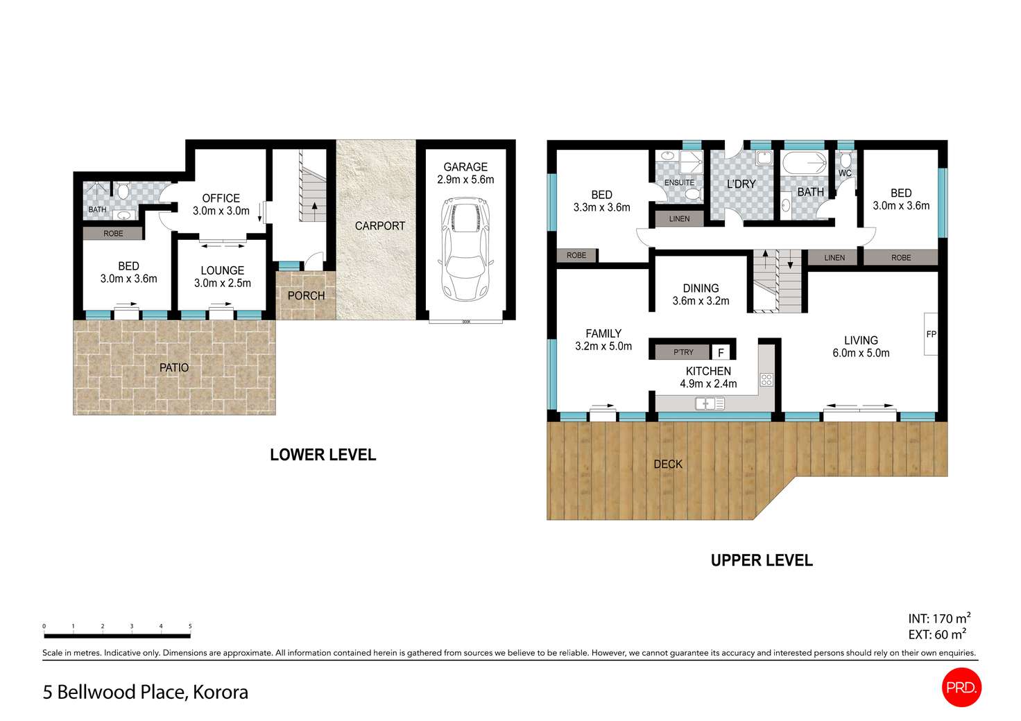 Floorplan of Homely house listing, 5 Bellwood Place, Korora NSW 2450