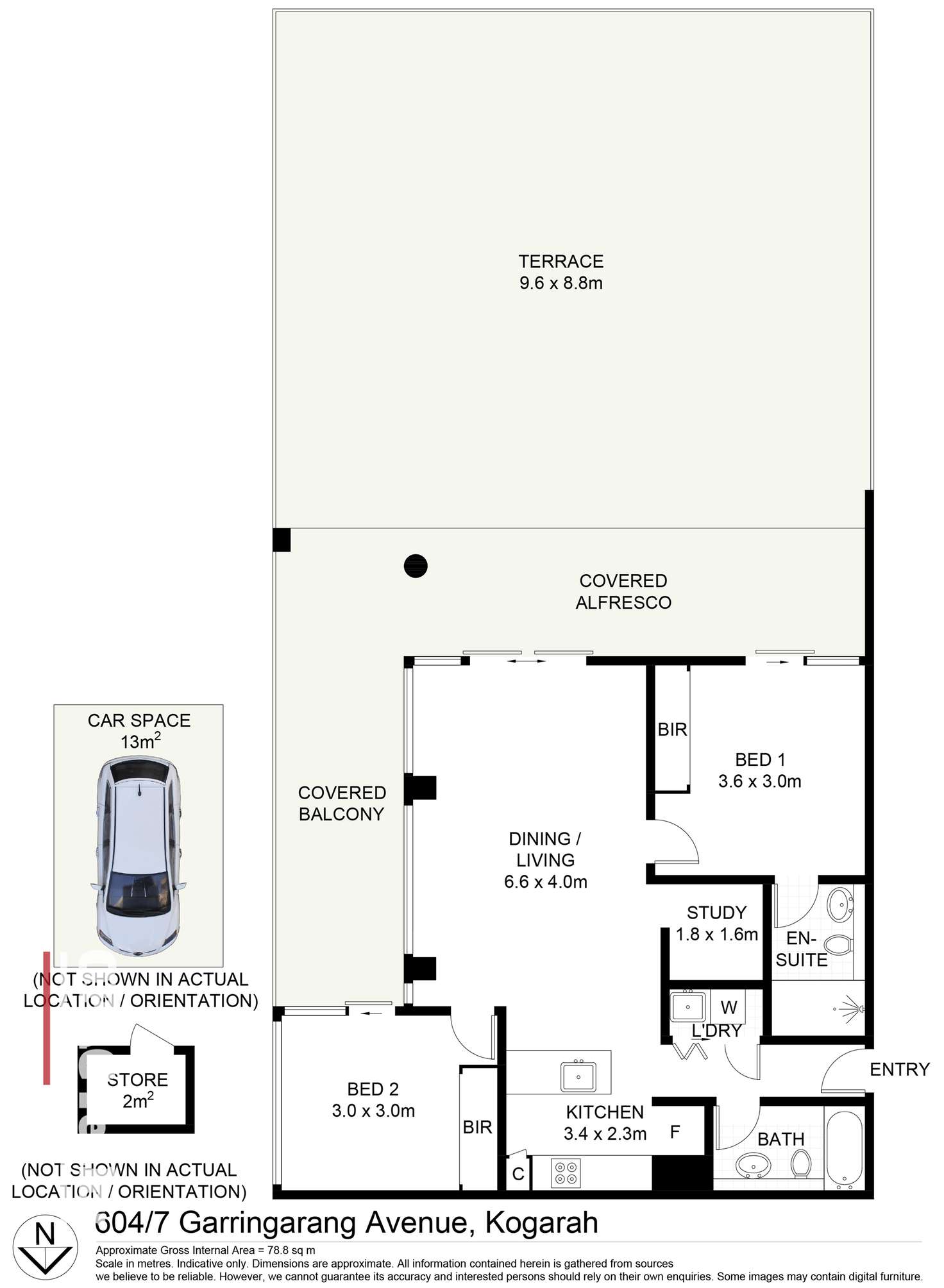 Floorplan of Homely apartment listing, 604/7 Garrigarrang Avenue, Kogarah NSW 2217