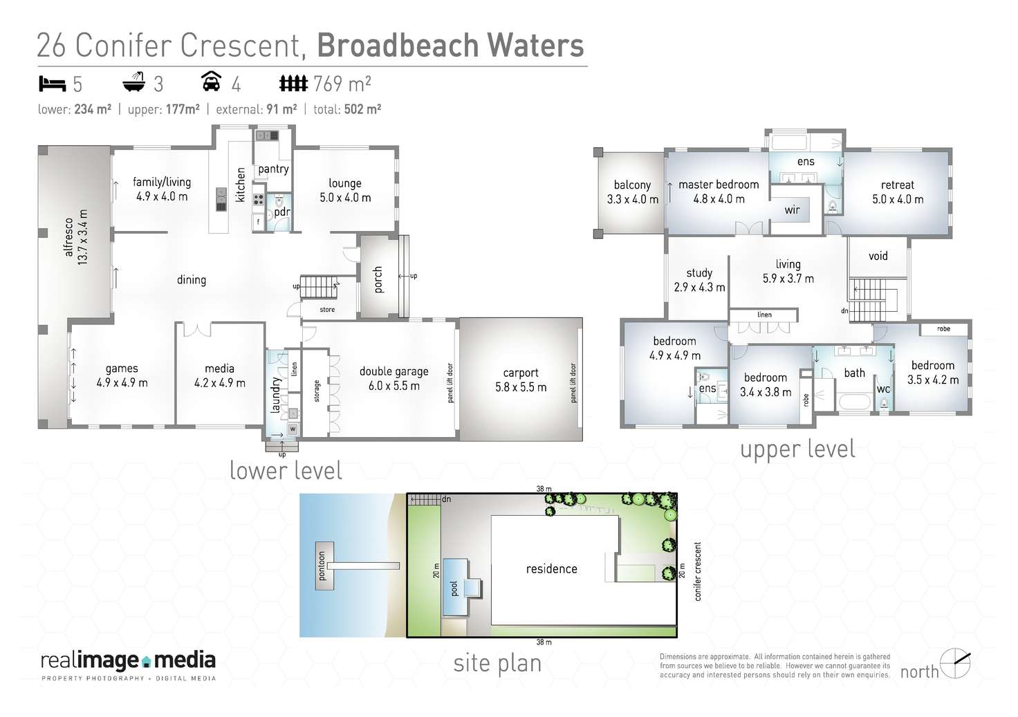 Floorplan of Homely house listing, 26 Conifer Crescent, Broadbeach Waters QLD 4218