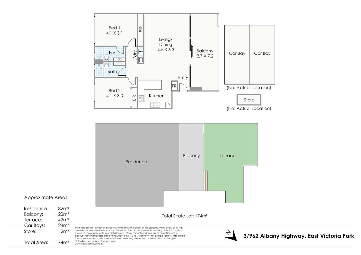 Floorplan of Homely apartment listing, 3/962 Albany Highway, East Victoria Park WA 6101