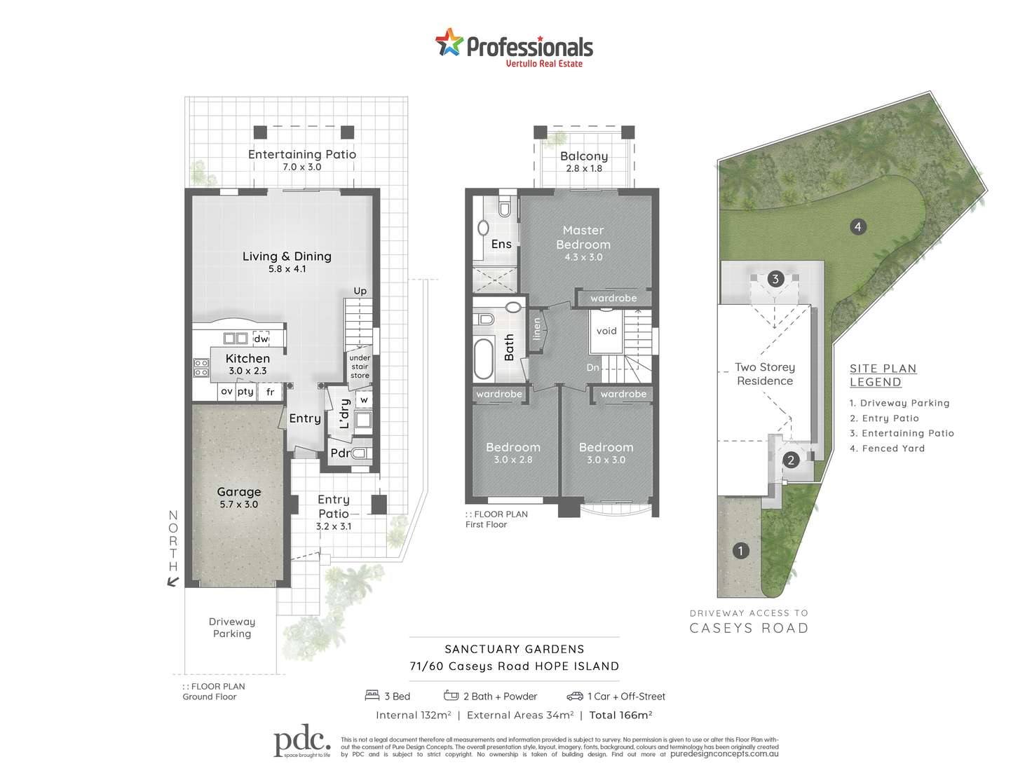 Floorplan of Homely townhouse listing, 71/60-76 Caseys Road, Hope Island QLD 4212