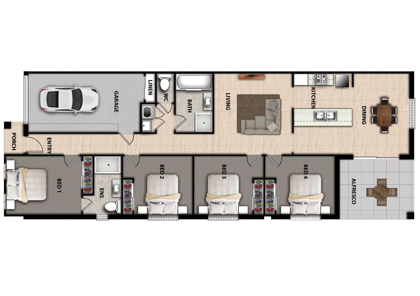 Floorplan of Homely semiDetached listing, 39B Pedder Drive, Burrill Lake NSW 2539