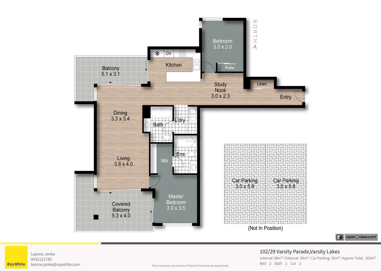 Floorplan of Homely apartment listing, 102/29-49 Varsity Parade, Varsity Lakes QLD 4227