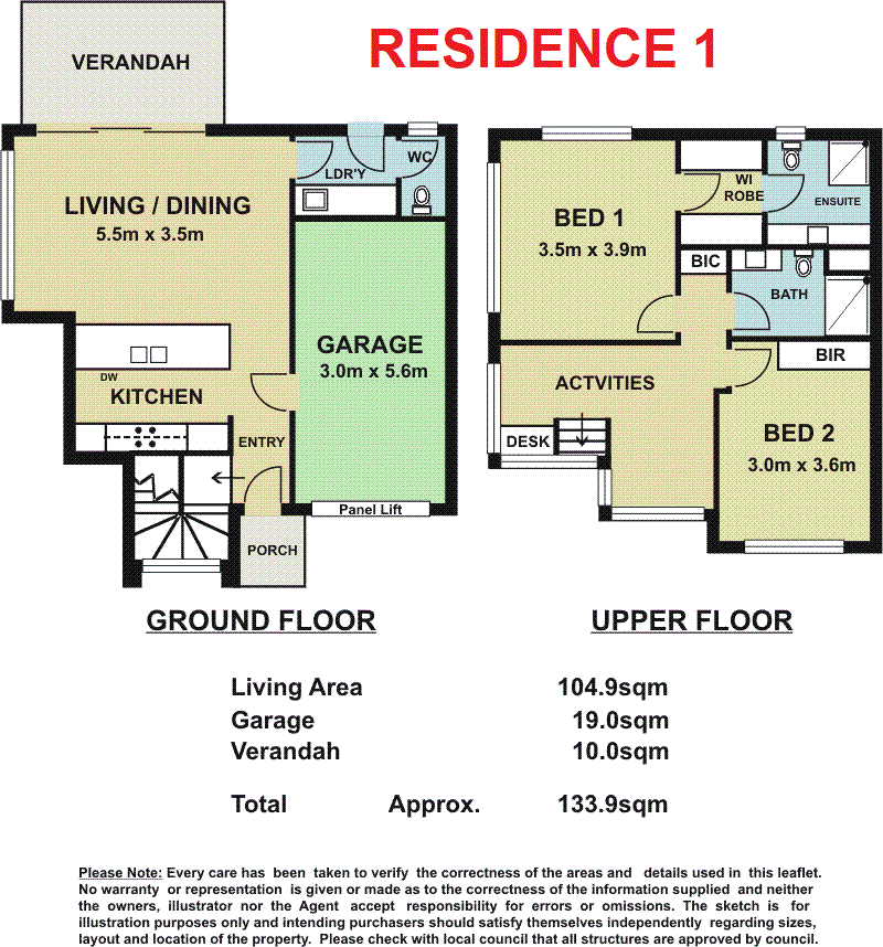 Floorplan of Homely house listing, 1/5 YOUNG STREET, Newton SA 5074