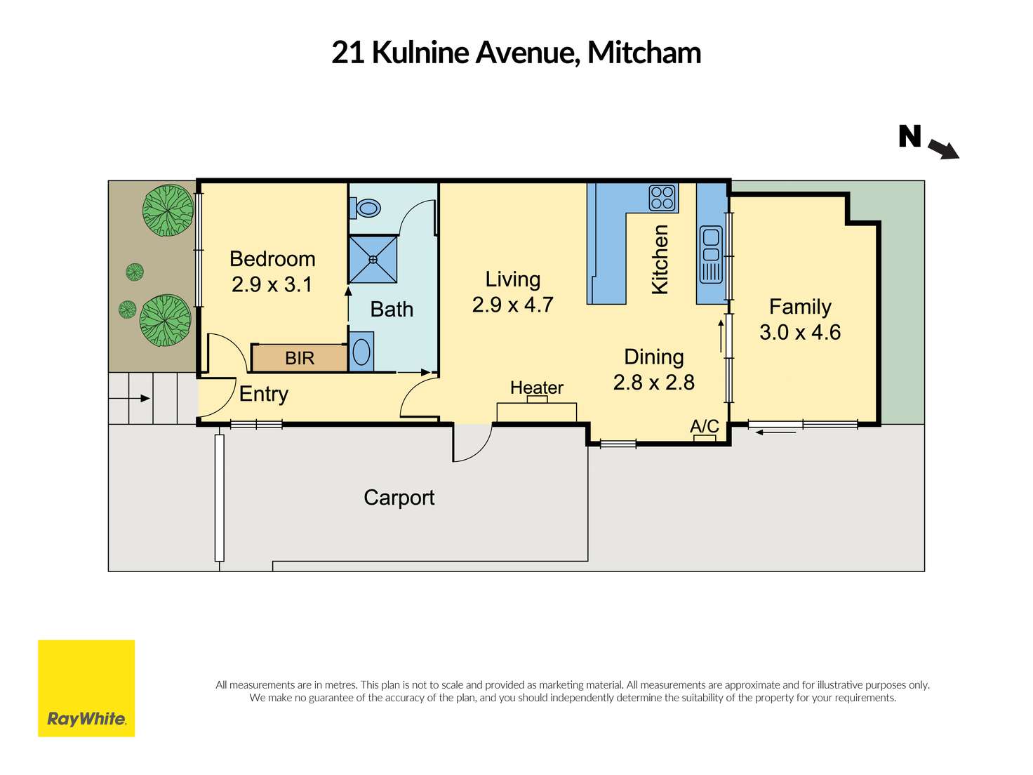 Floorplan of Homely house listing, 21 Kulnine Avenue, Mitcham VIC 3132
