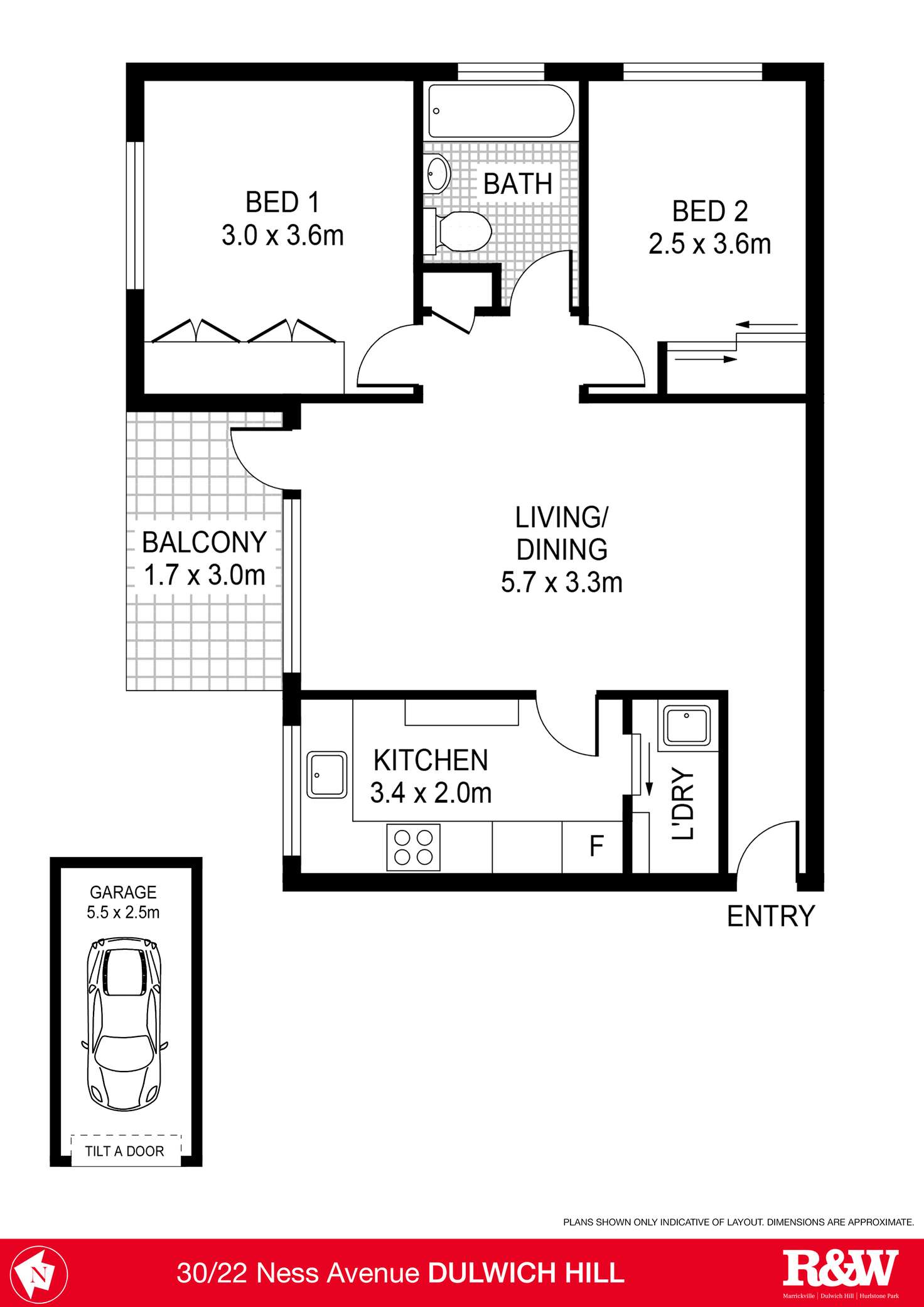 Floorplan of Homely apartment listing, 30/22 Ness Avenue, Dulwich Hill NSW 2203