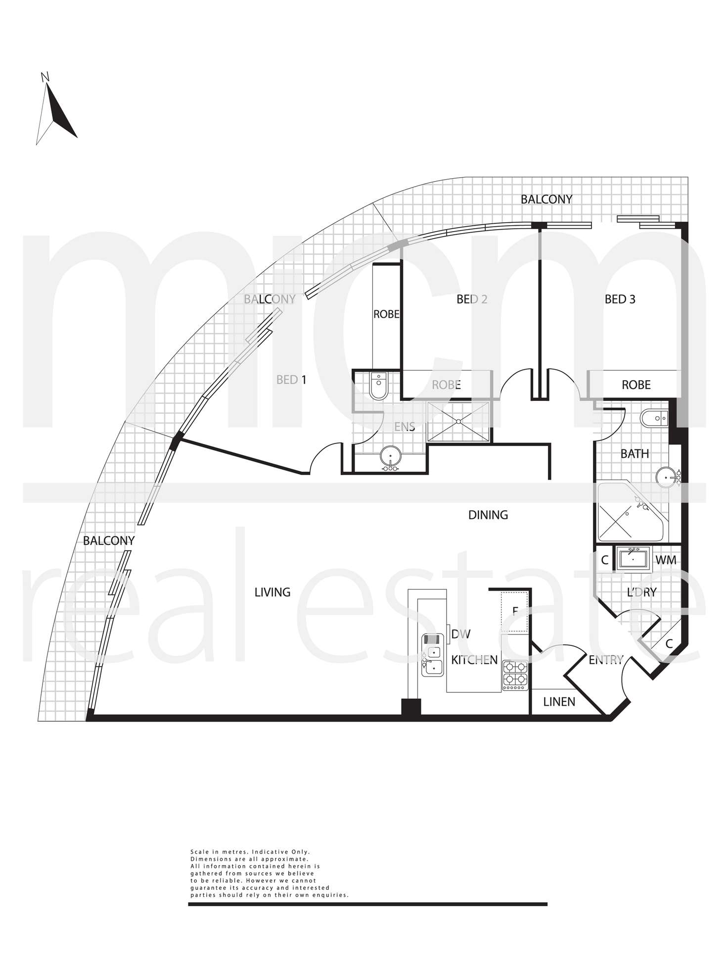 Floorplan of Homely apartment listing, 601/83 Queensbridge Street, Southbank VIC 3006