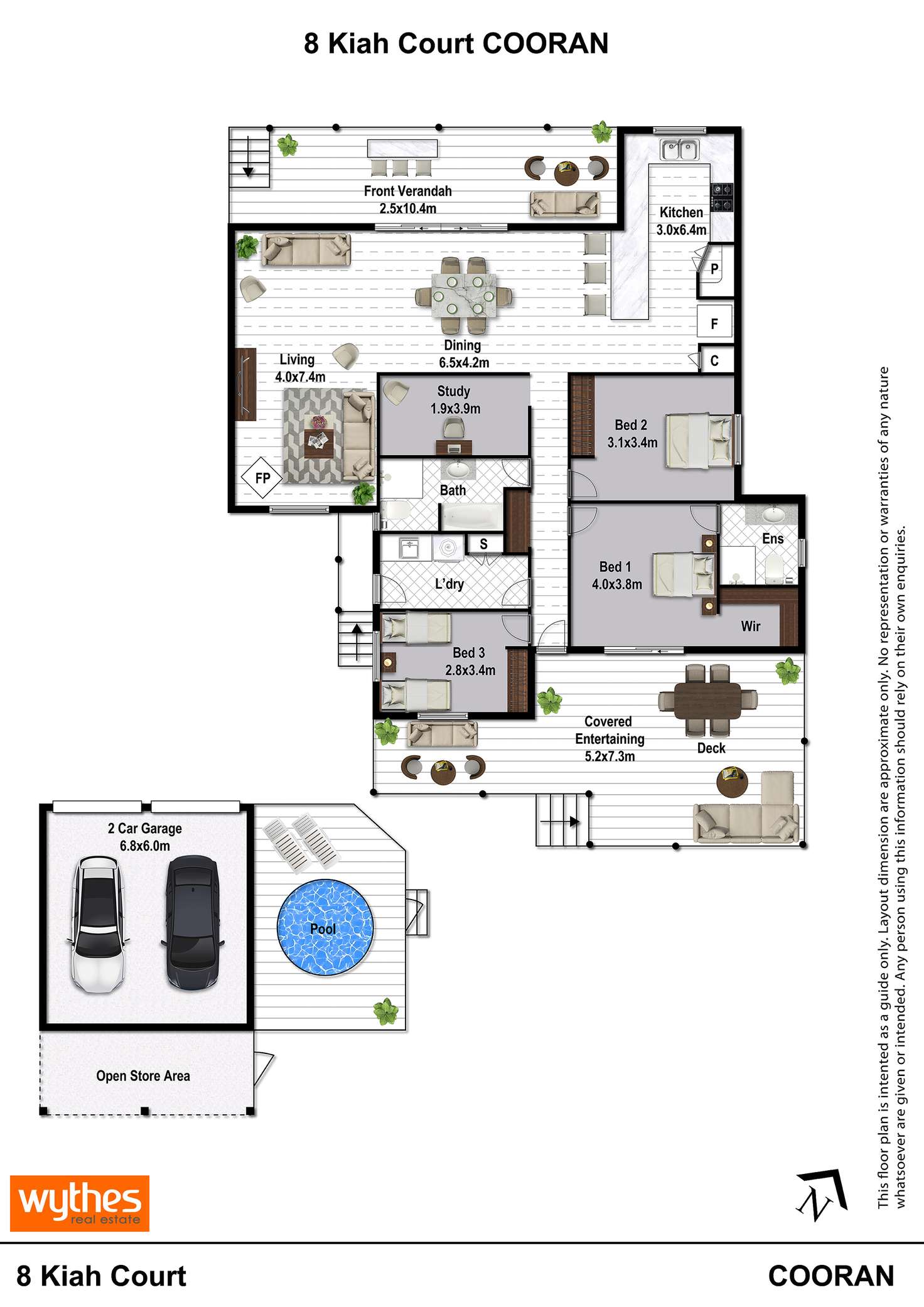 Floorplan of Homely house listing, 8 Kiah Court, Cooran QLD 4569