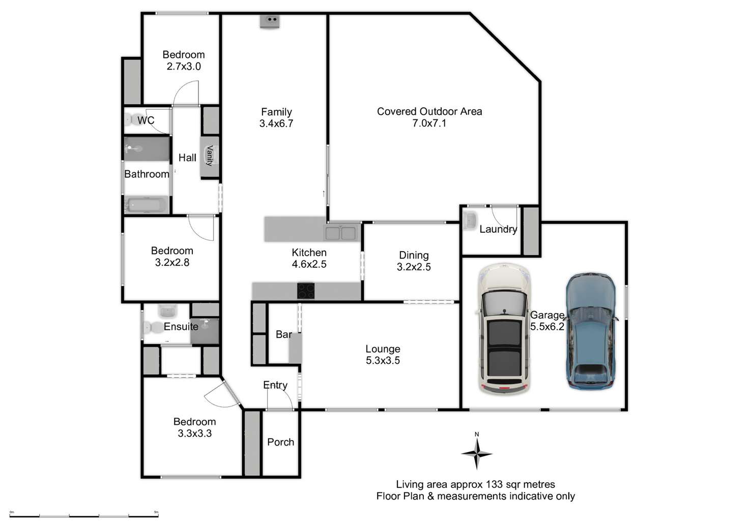 Floorplan of Homely house listing, 5 Colonial Close, Orange NSW 2800