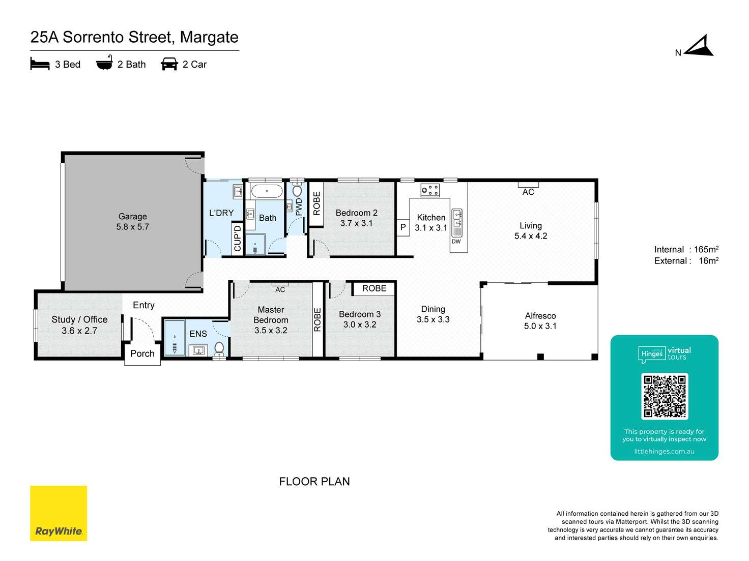 Floorplan of Homely house listing, 25a Sorrento Street, Margate QLD 4019
