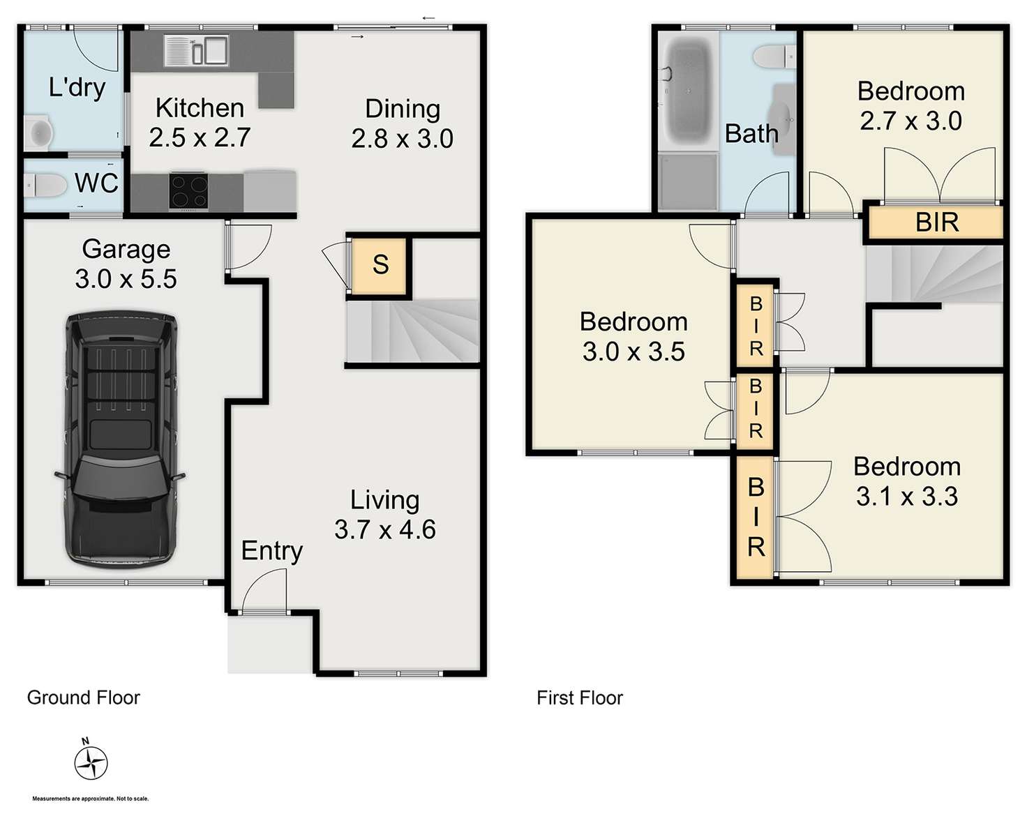 Floorplan of Homely townhouse listing, 2/27-29 Albert Street, Werrington NSW 2747
