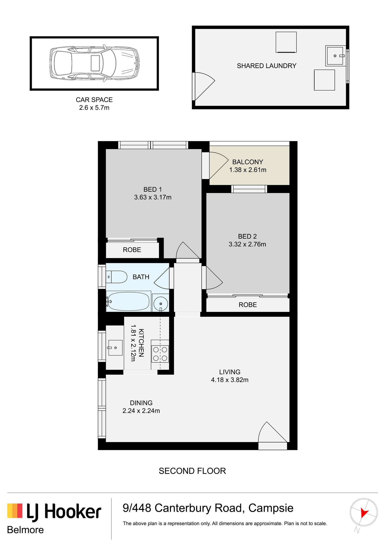 Floorplan of Homely apartment listing, 9/448 Canterbury Road, Campsie NSW 2194