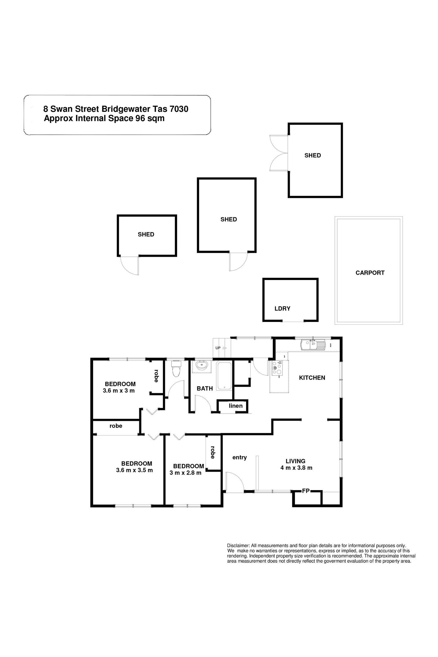 Floorplan of Homely house listing, 8 Swan Street, Bridgewater TAS 7030