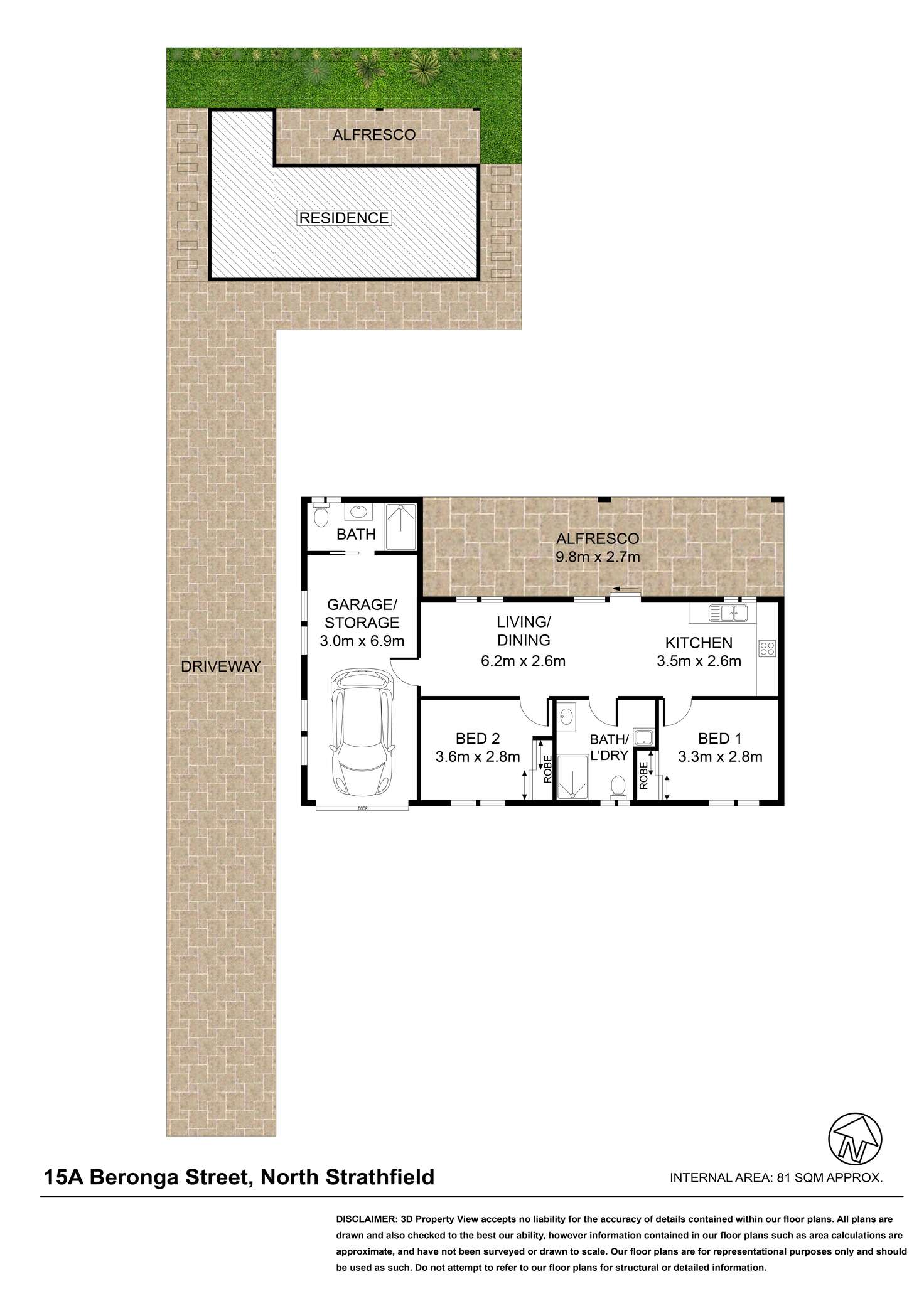 Floorplan of Homely house listing, 15a Beronga Street, North Strathfield NSW 2137