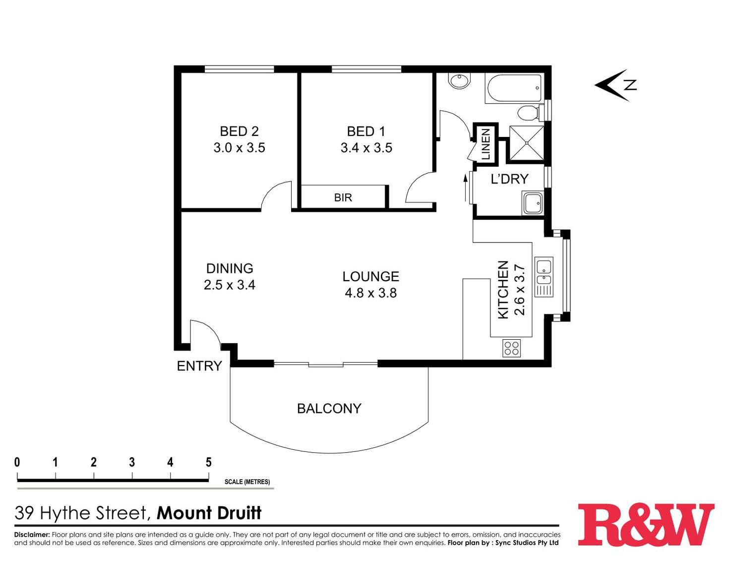 Floorplan of Homely unit listing, 5/39 Hythe Street, Mount Druitt NSW 2770