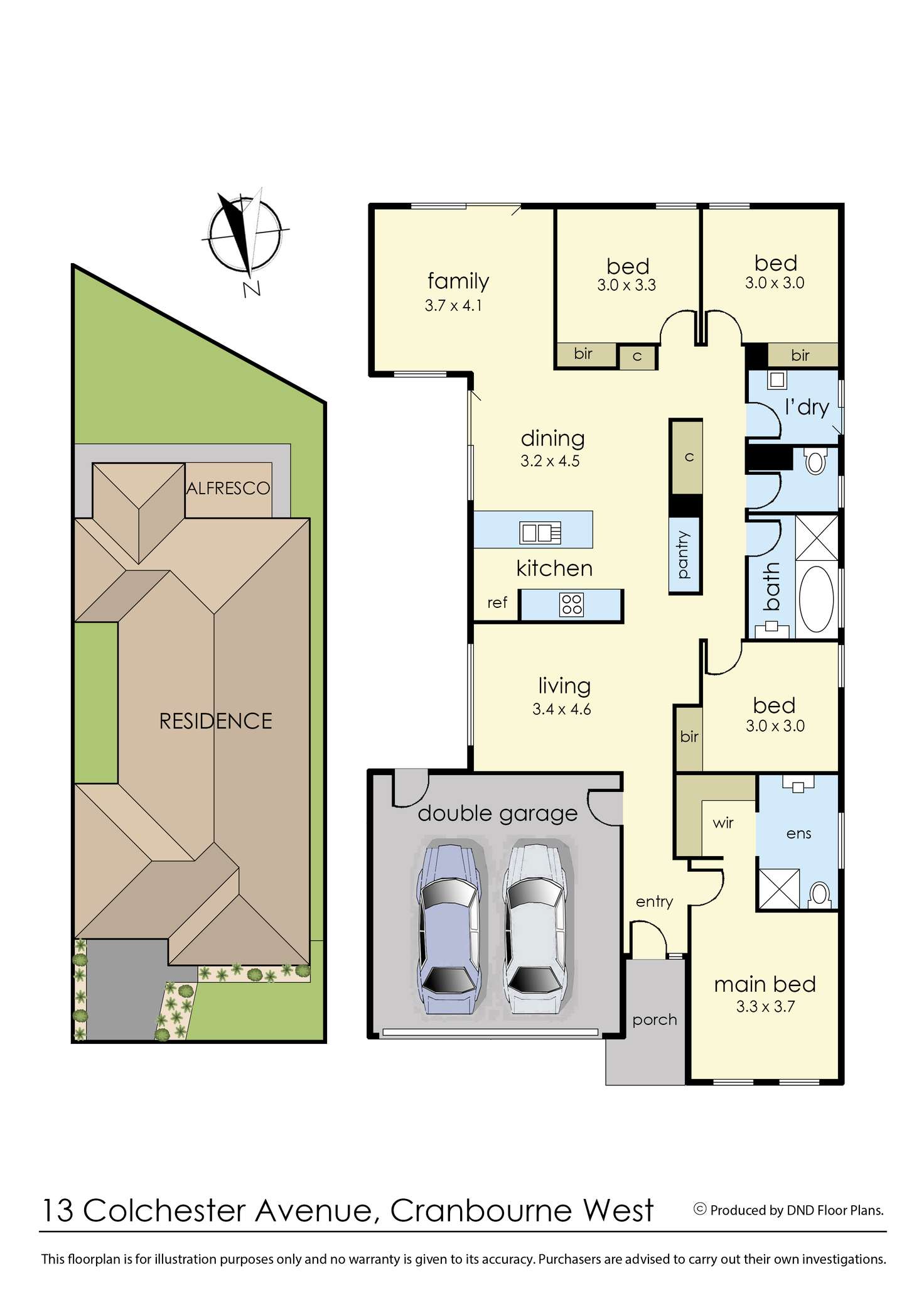 Floorplan of Homely house listing, 13 Colchester Avenue, Cranbourne West VIC 3977