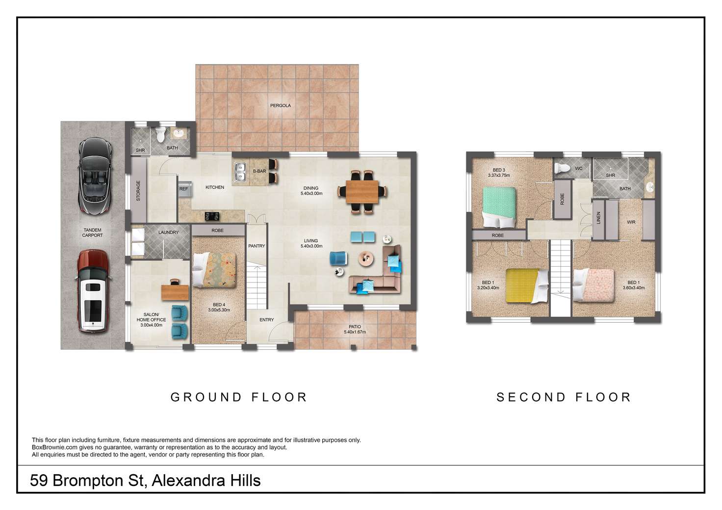 Floorplan of Homely house listing, 59 Brompton Street, Alexandra Hills QLD 4161