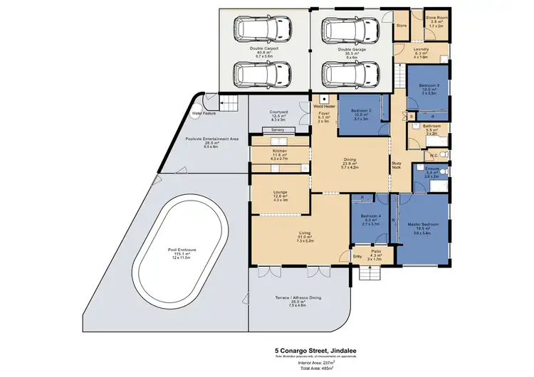Floorplan of Homely house listing, 5 Conargo Street, Jindalee QLD 4074
