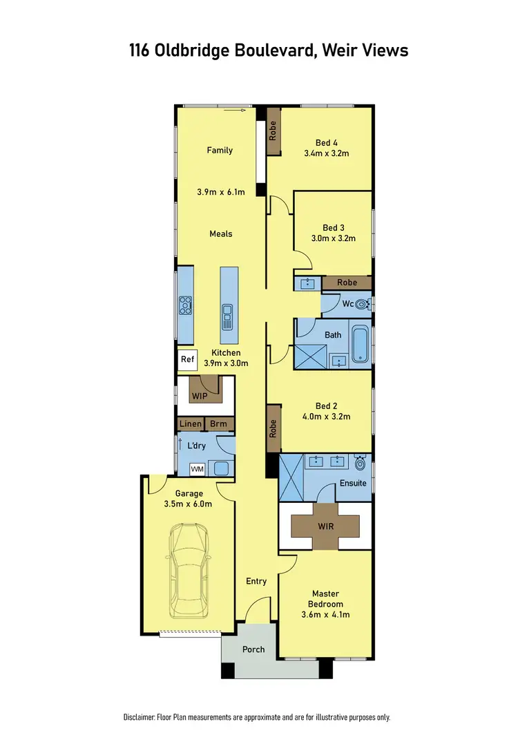 Floorplan of Homely house listing, 116 Oldbridge Boulevard, Weir Views VIC 3338