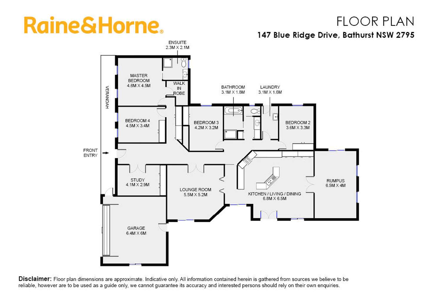 Floorplan of Homely house listing, 147 Blue Ridge Drive, White Rock NSW 2795