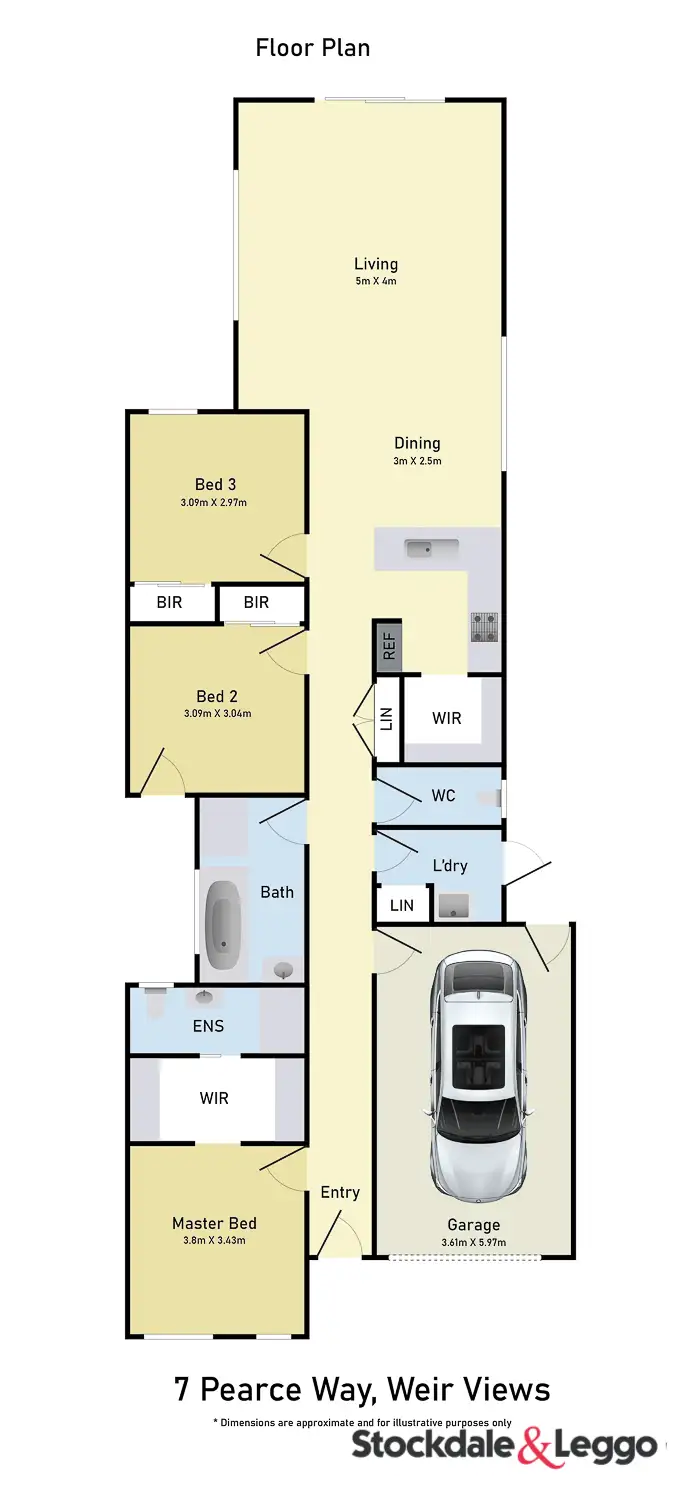 Floorplan of Homely house listing, 7 Pearce Way, Weir Views VIC 3338